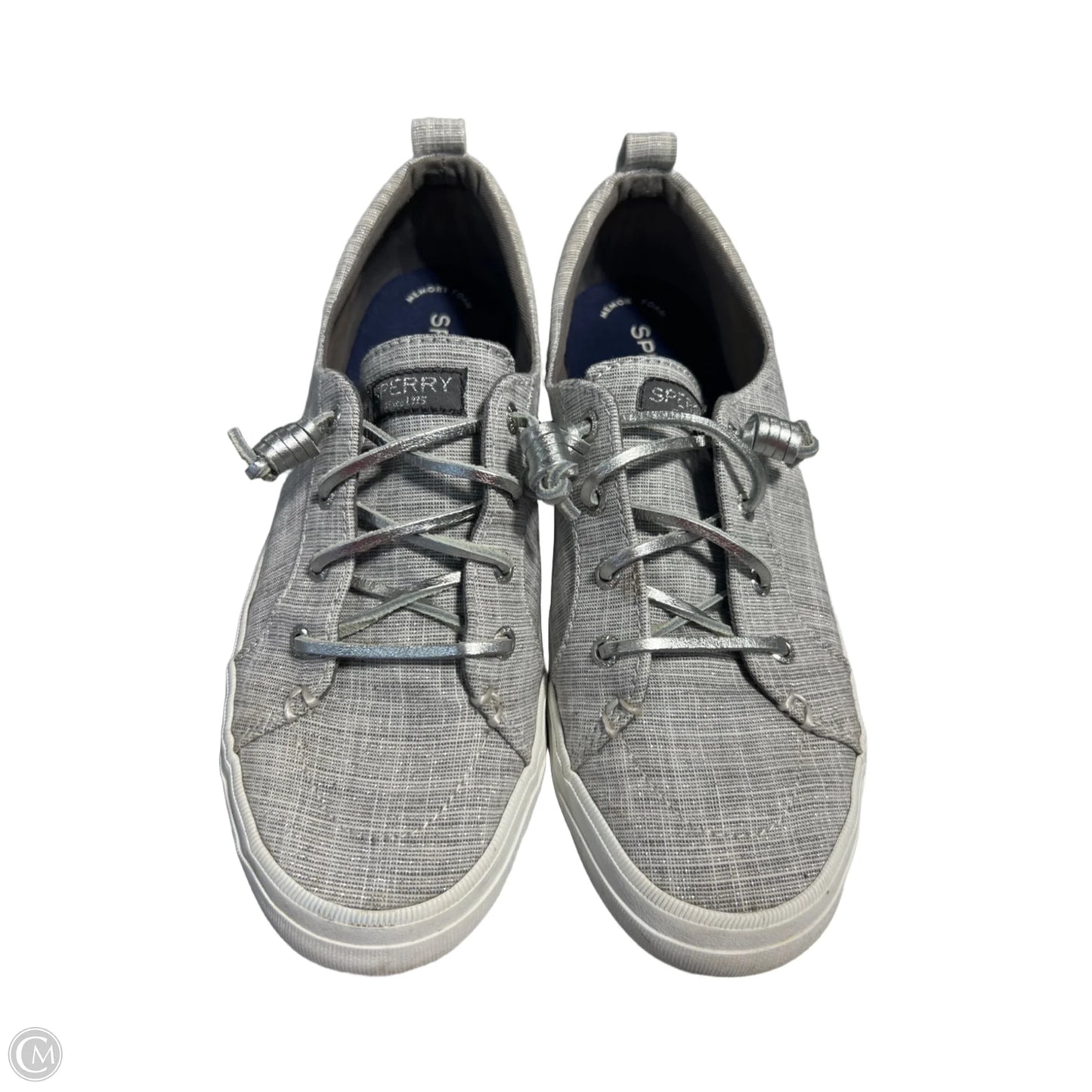 Shoes Flats By Sperry In Silver, Size: 8.5
