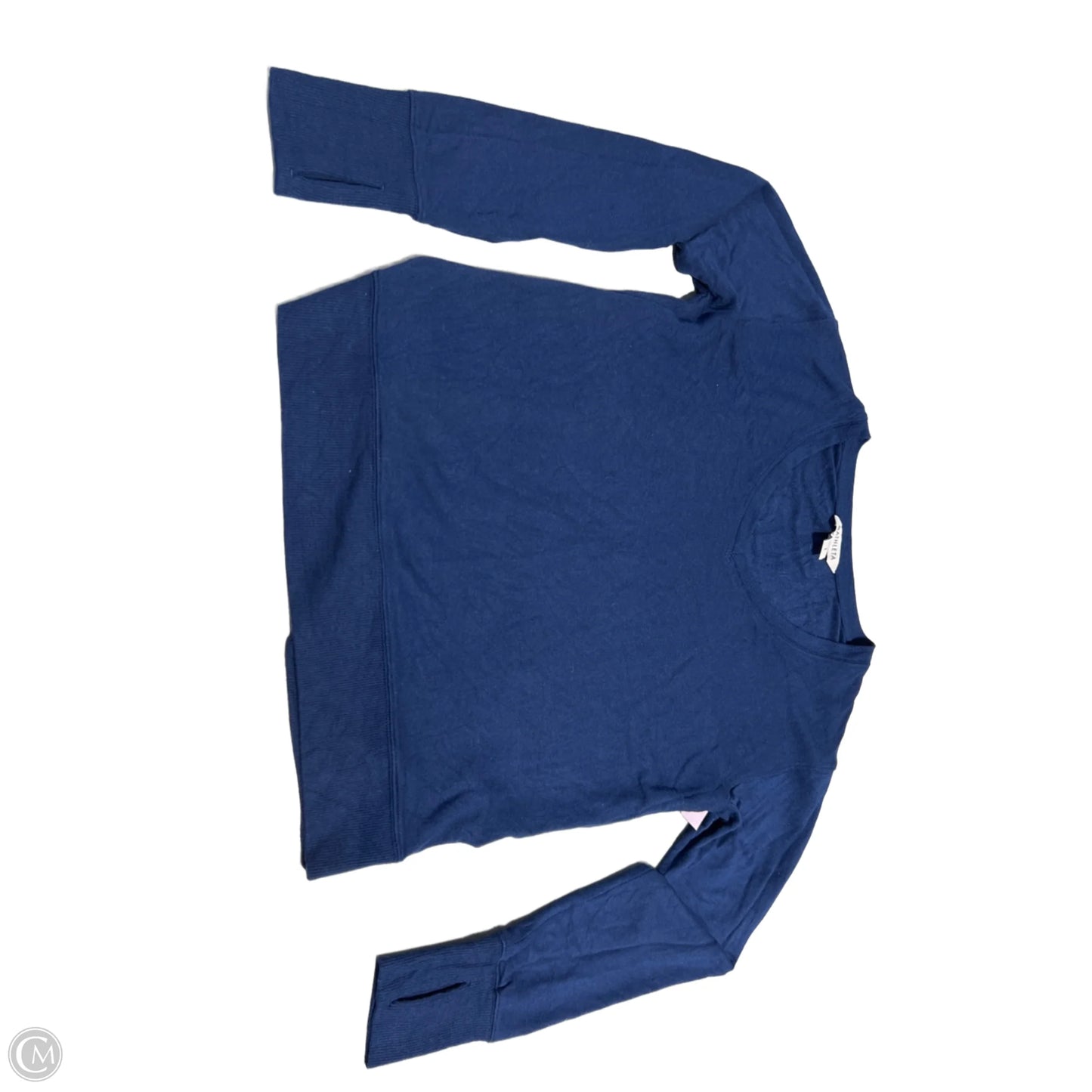 Top Long Sleeve By Athleta In Navy, Size: S