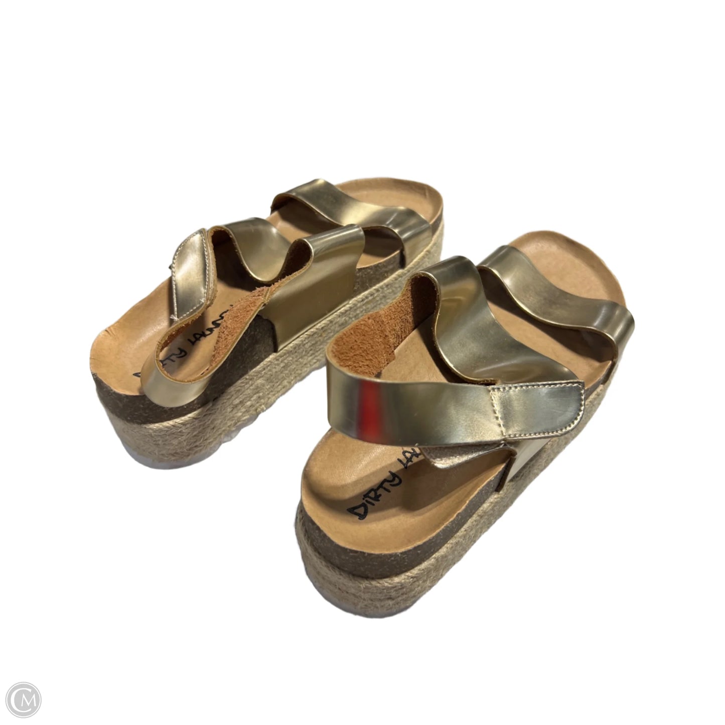 Sandals Heels Platform By Dirty Laundry In Gold, Size: 8.5
