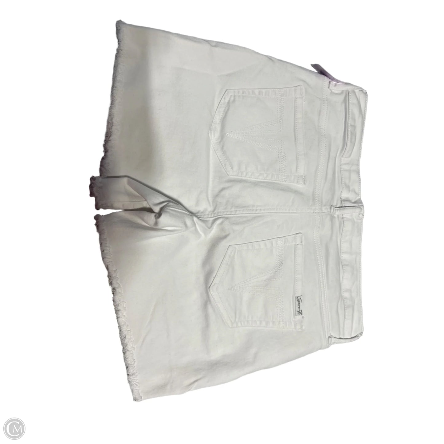 Shorts By Seven 7 In White Denim, Size: 8