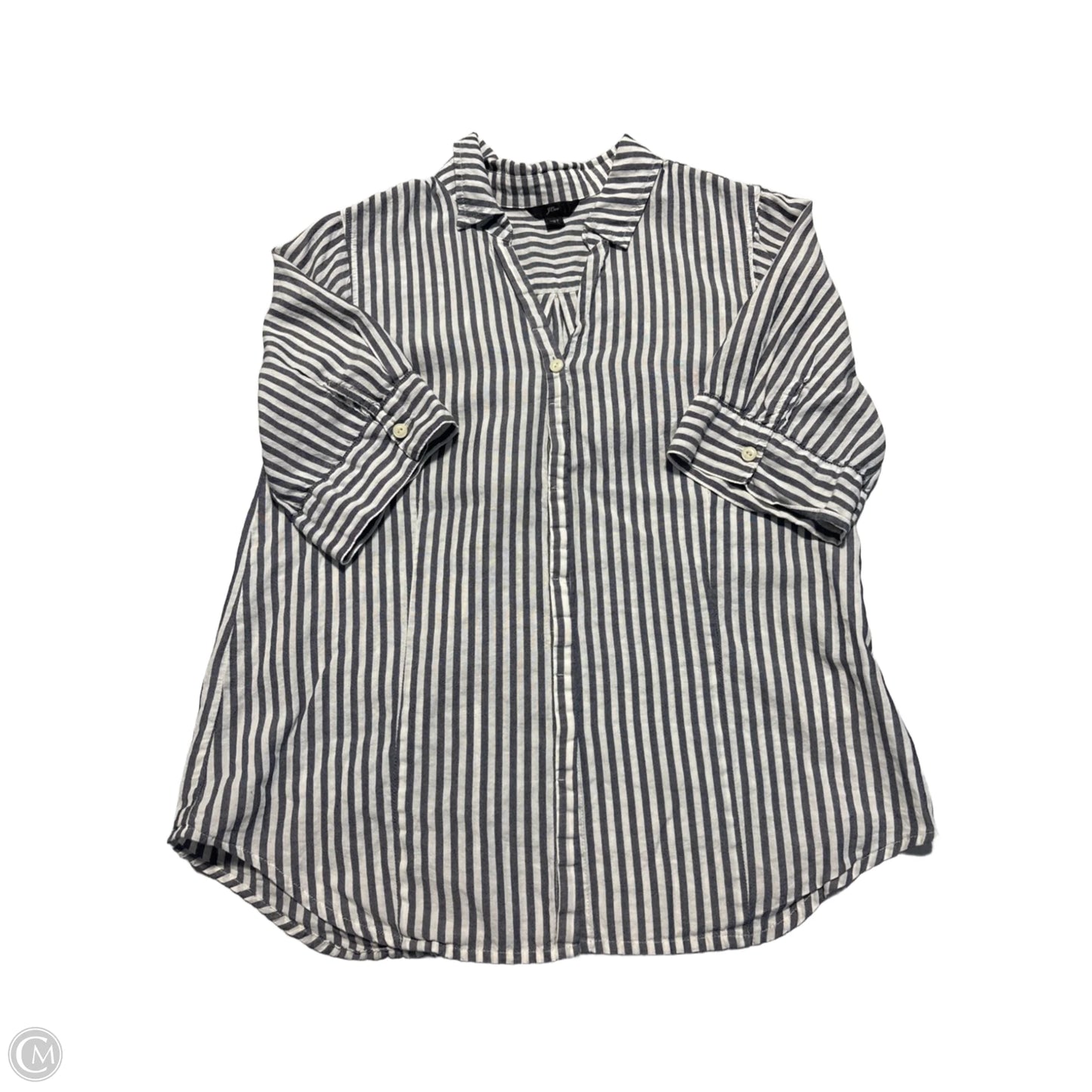 Top Short Sleeve By J. Crew In Striped Pattern, Size: Xs