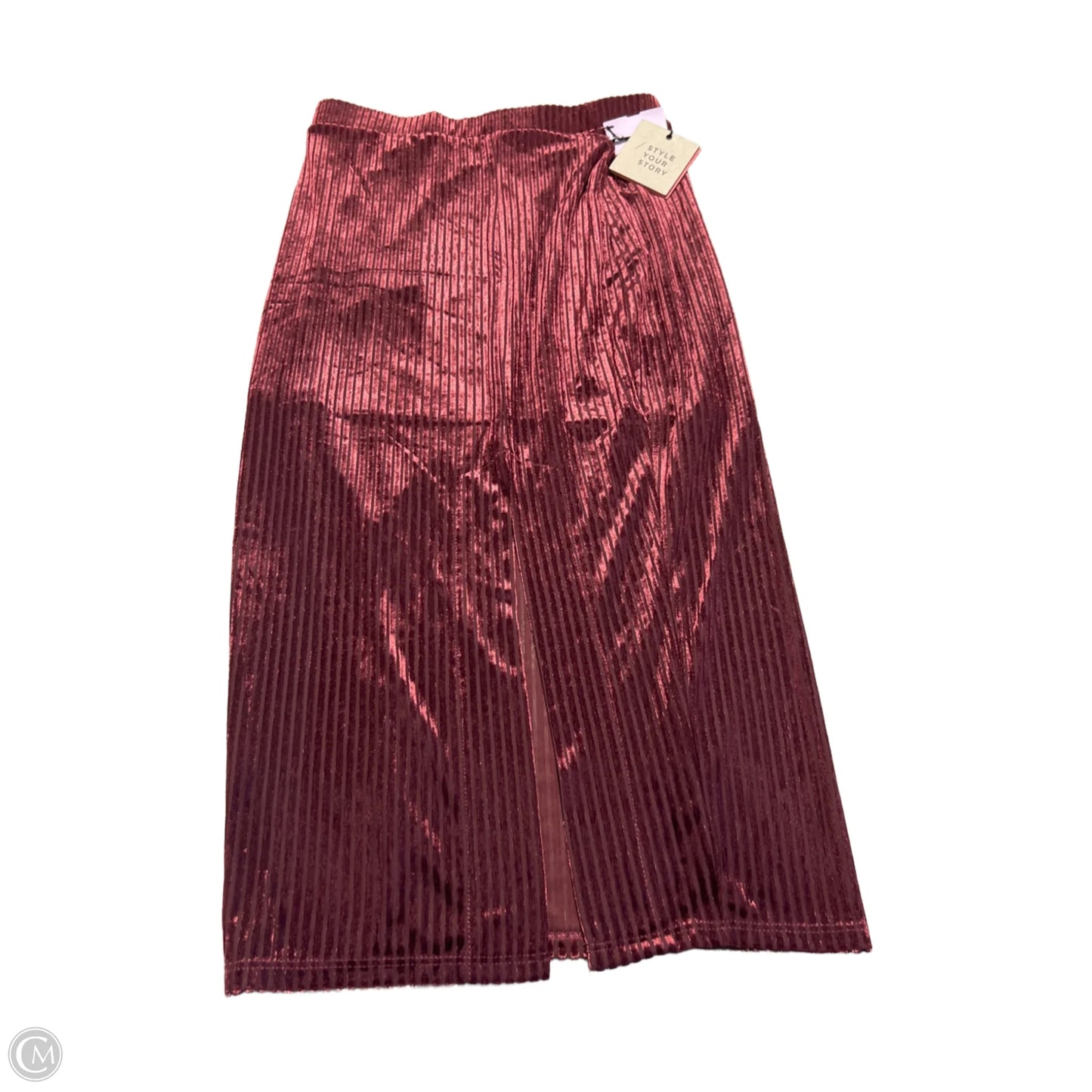 Skirt Midi By Cmc In Maroon, Size: Xs