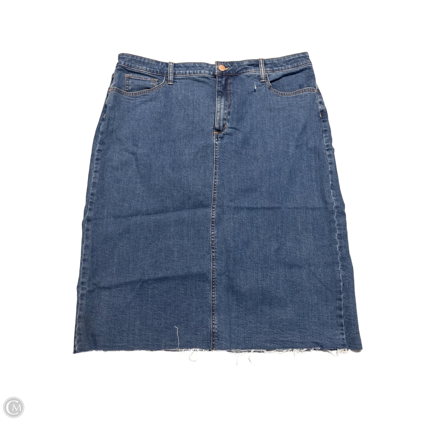 Skirt Midi By Ana In Blue Denim, Size: 18