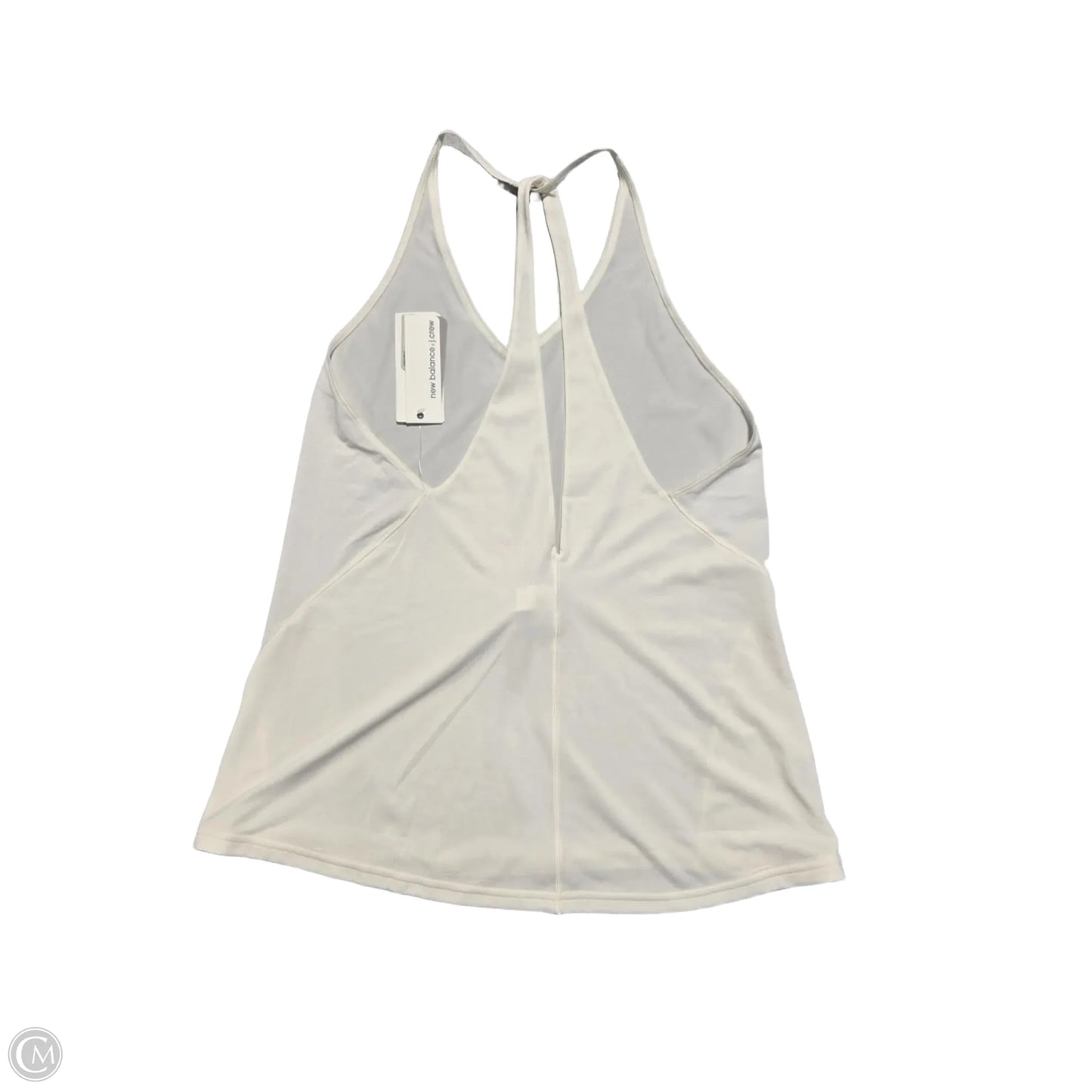 Athletic Tank Top By New Balance In White, Size: M