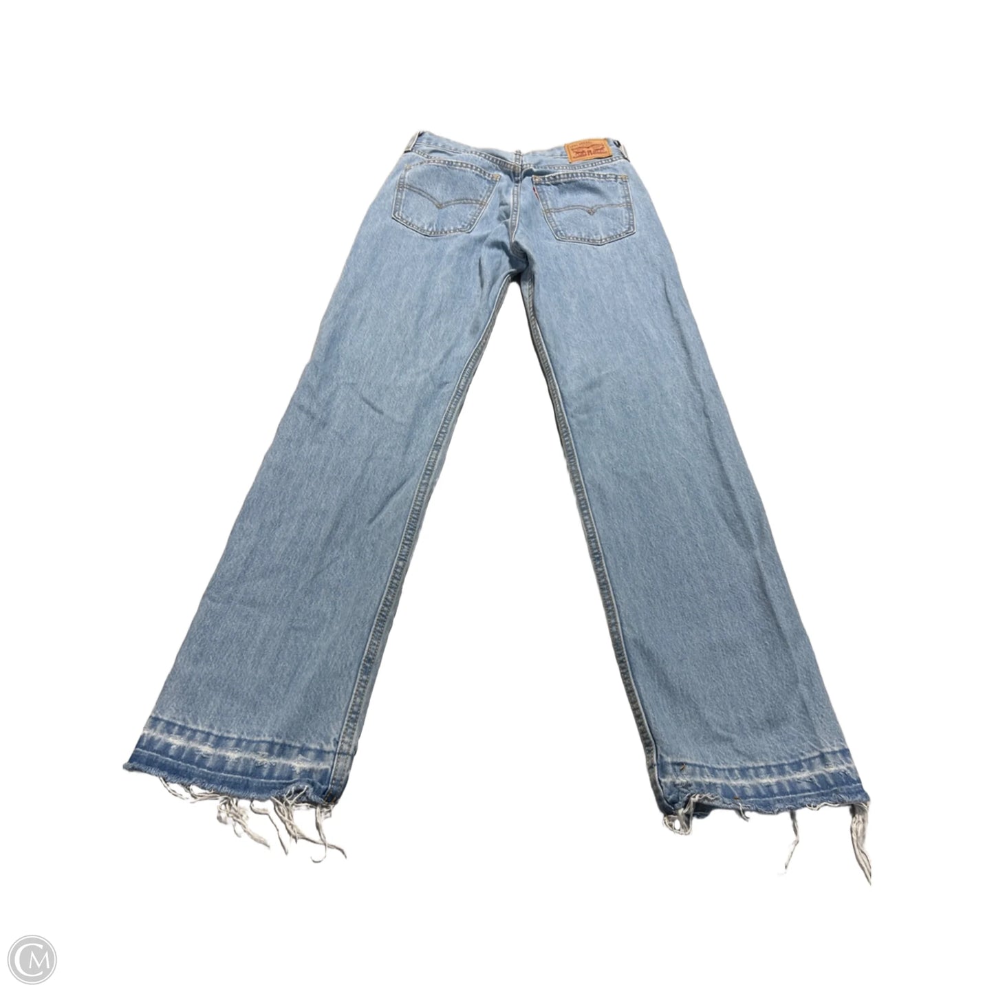 Jeans Straight By Levis In Blue Denim, Size: 0