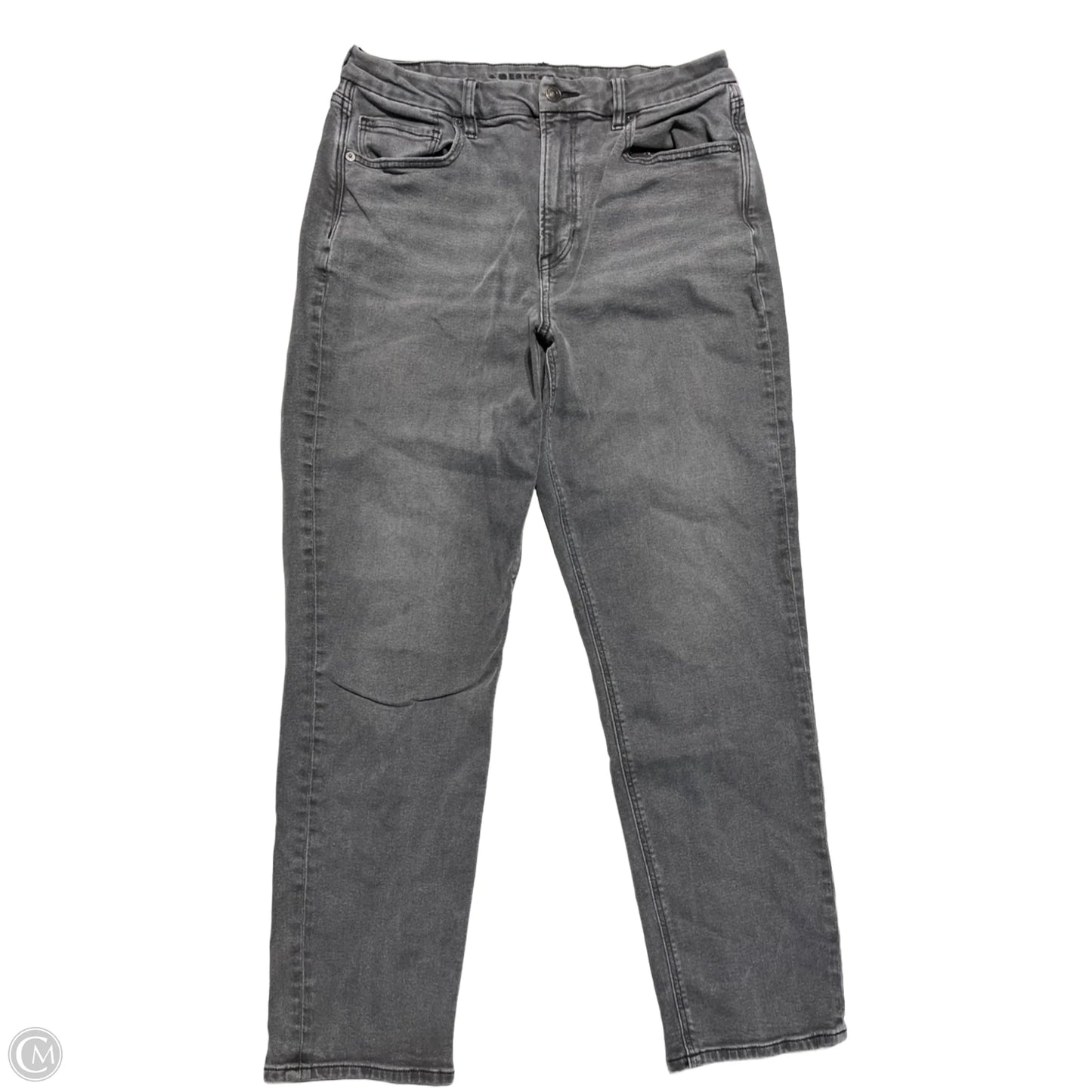 Jeans Straight By American Eagle In Black, Size: 12