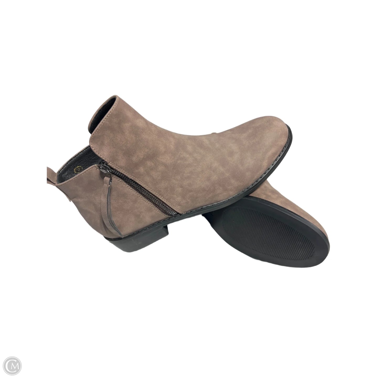 Boots Ankle Flats By Cme In Brown, Size: 9
