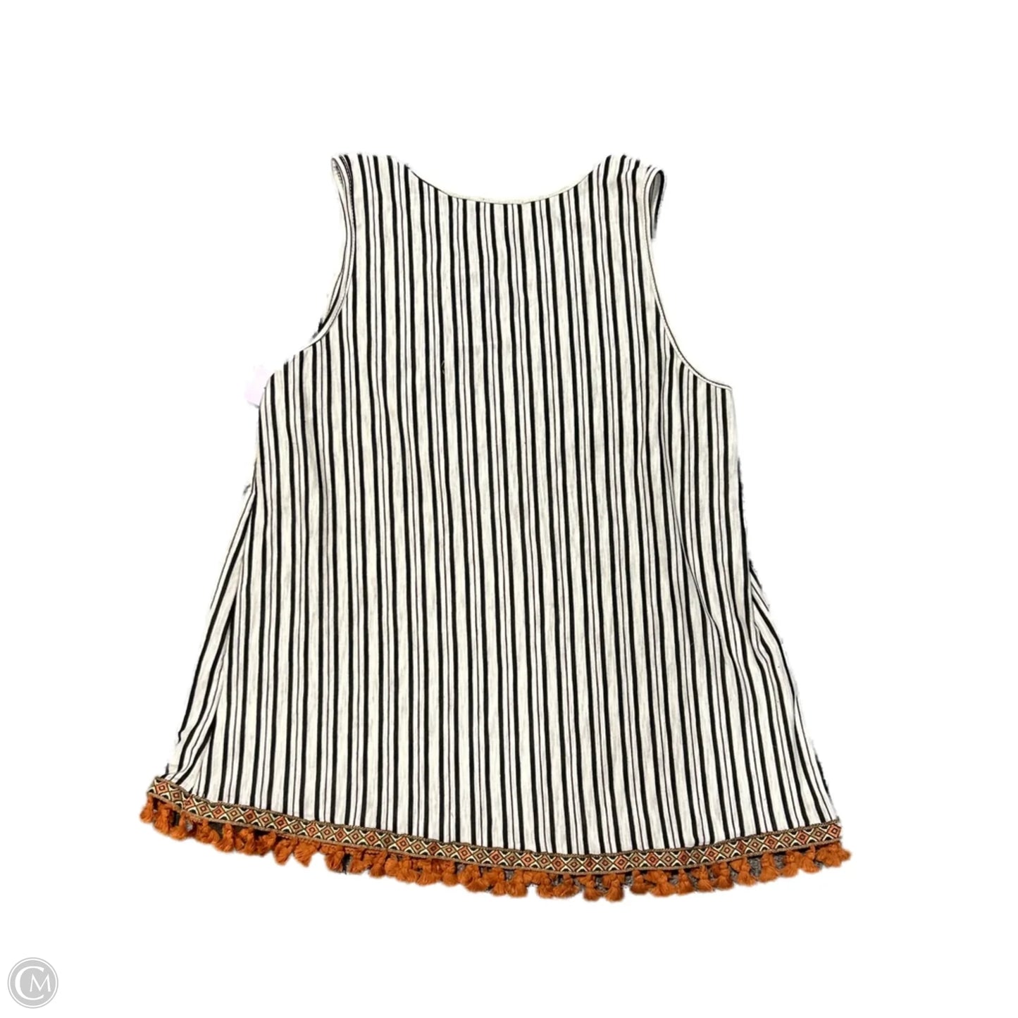 Top Sleeveless By W5 In Striped Pattern, Size: M