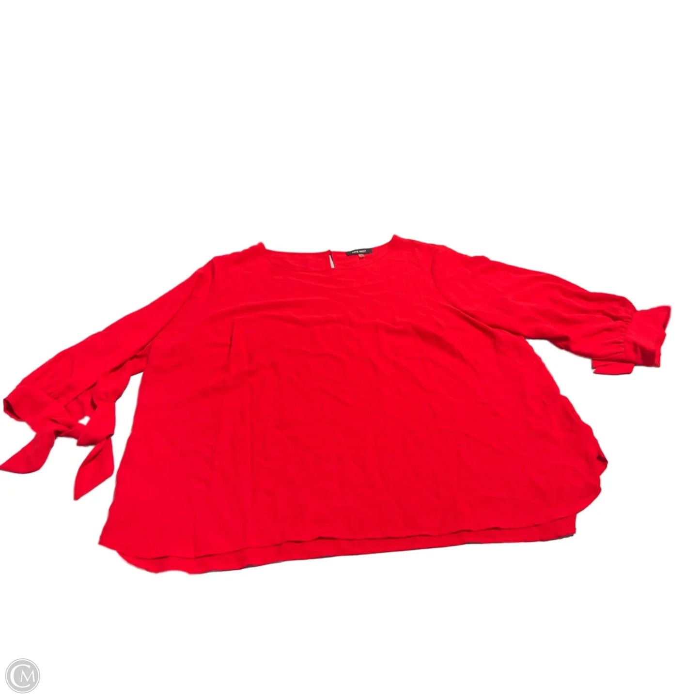 Top Long Sleeve By Nine West In Red, Size: 3x