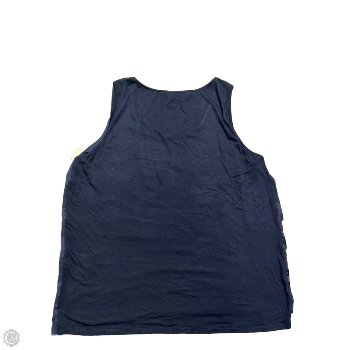 Top Sleeveless By Verve In Navy, Size: 3x