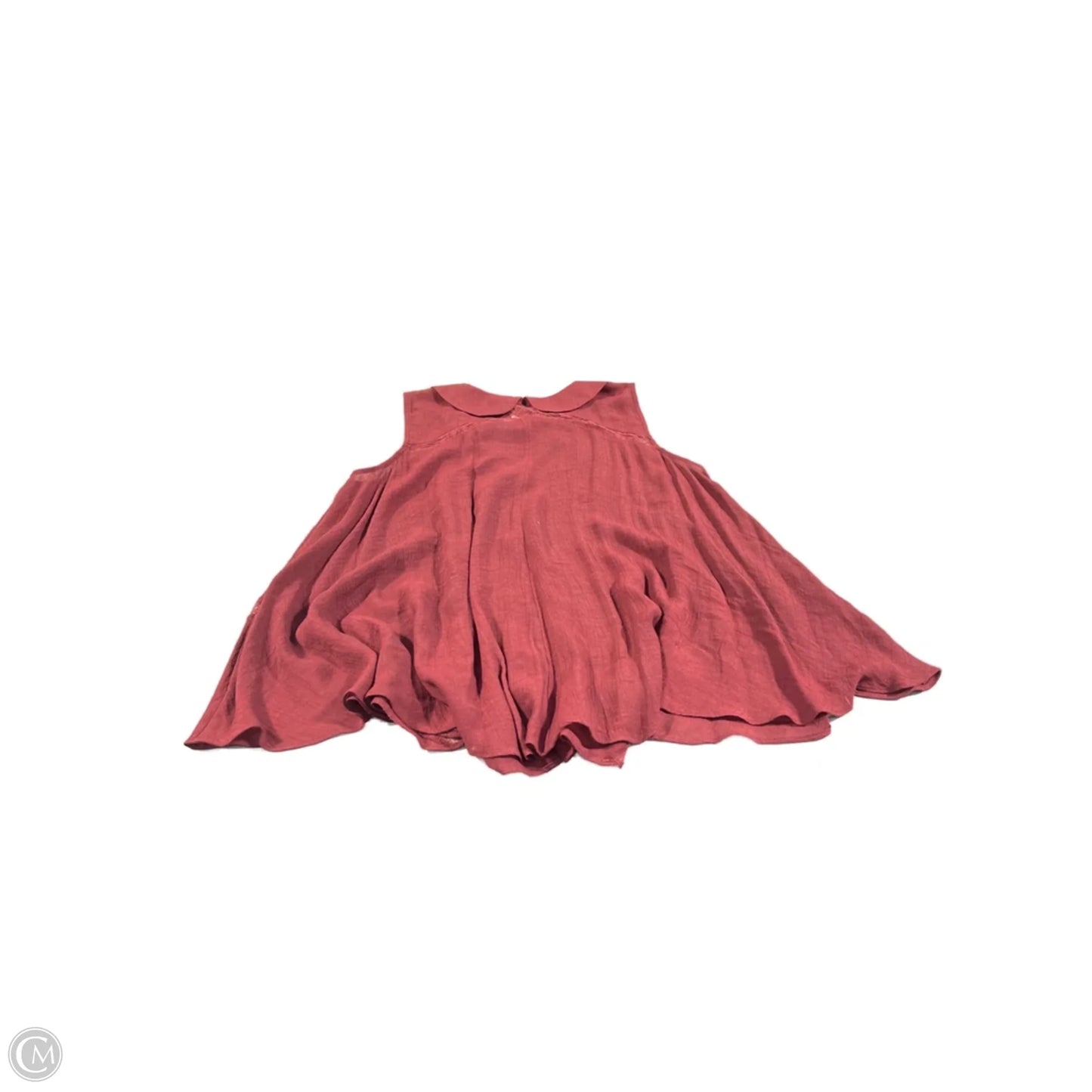 Top Sleeveless By Cme In Maroon, Size: M