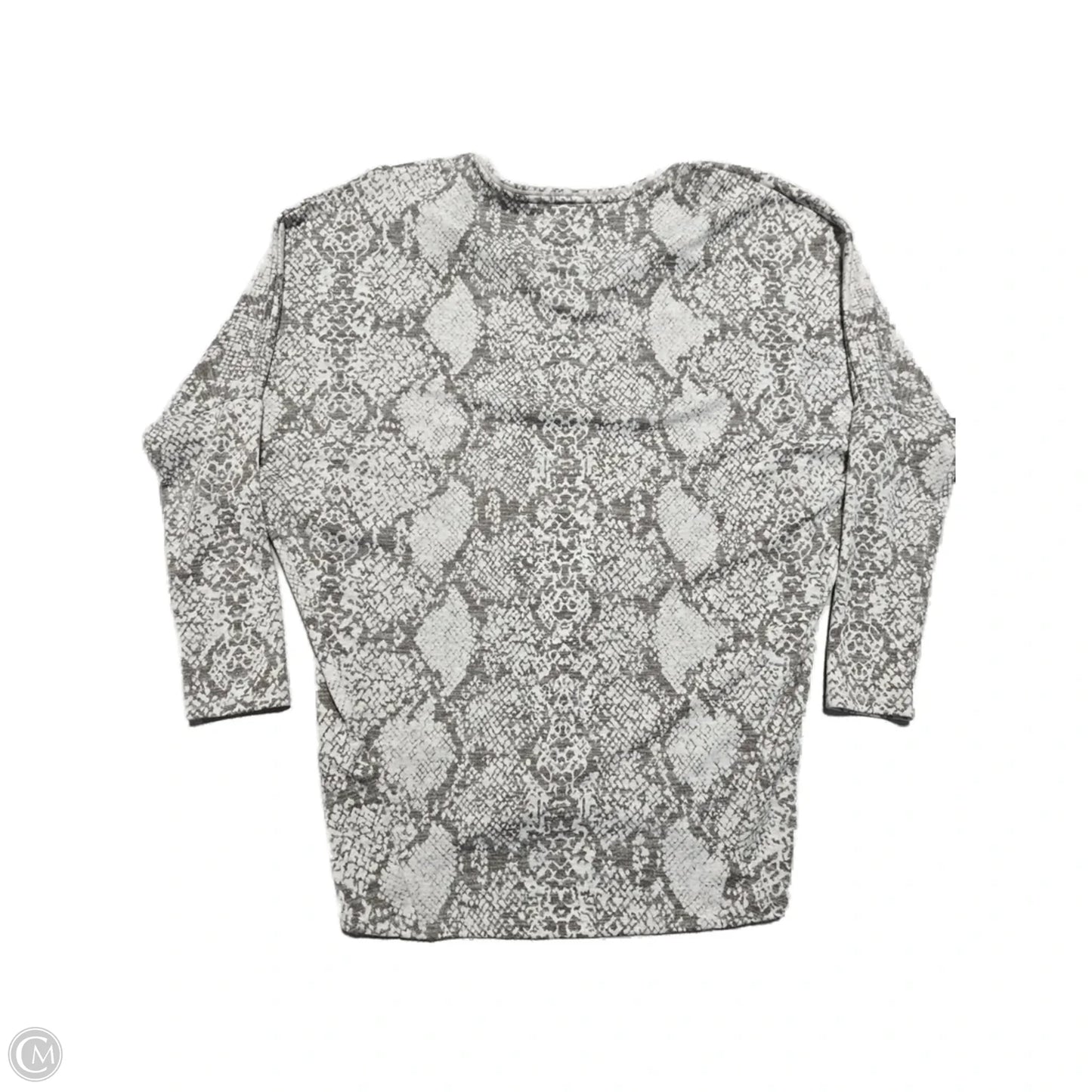 Top Long Sleeve By White House Black Market In Grey, Size: Xs