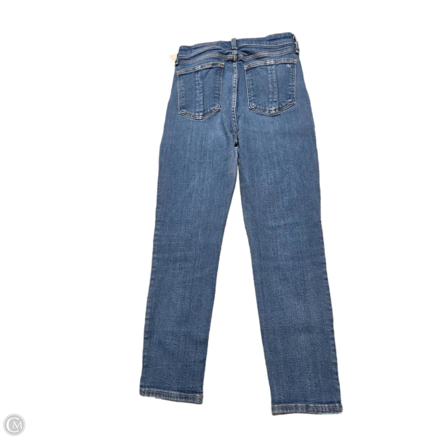 Jeans Skinny By Rag And Bone In Blue Denim, Size: 4