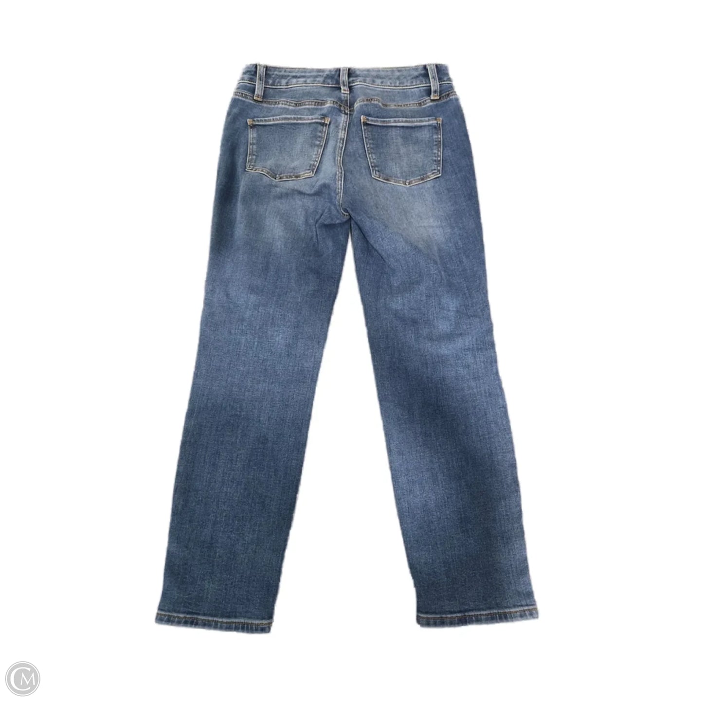 Jeans Straight By Talbots In Blue Denim, Size: 4p