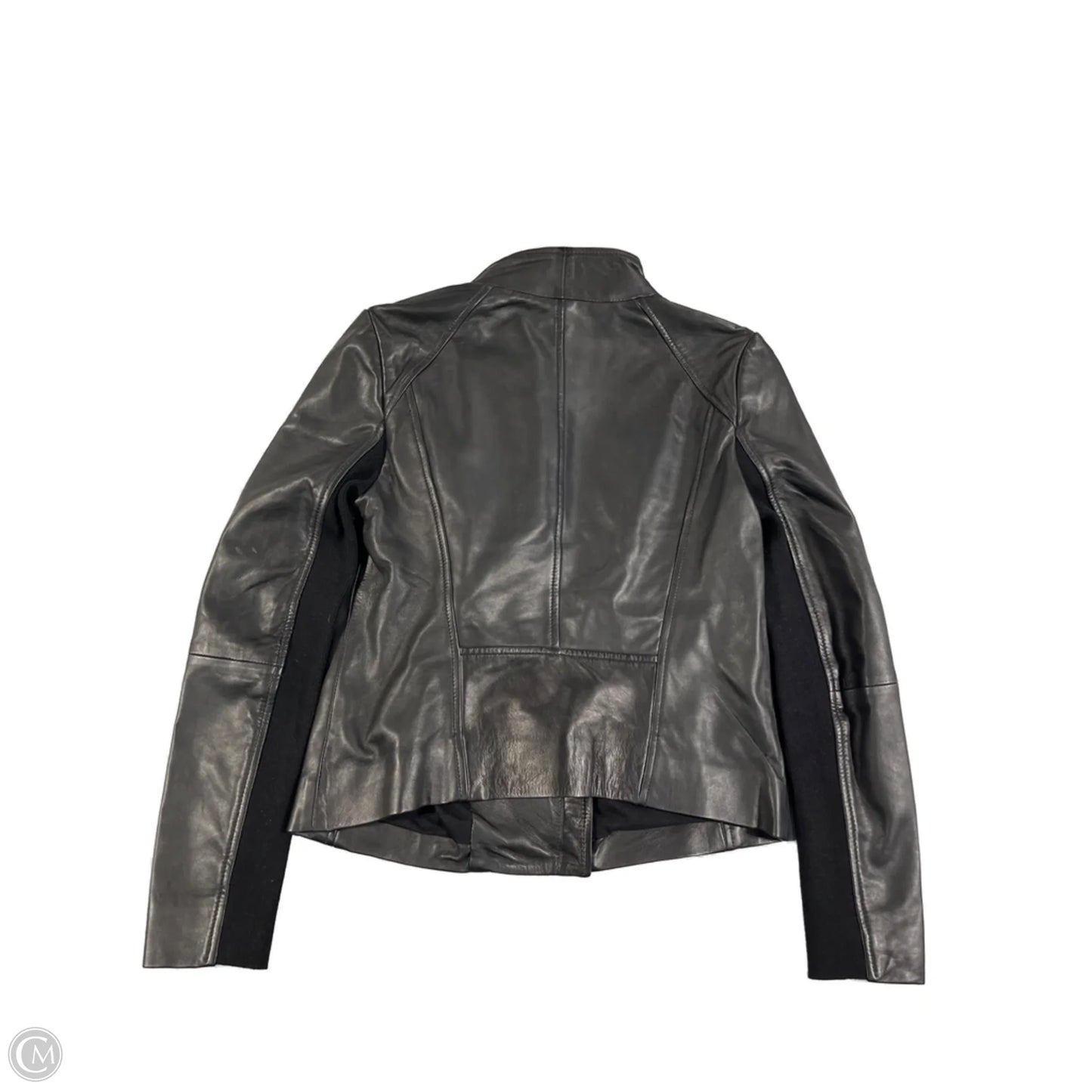 Jacket Moto Leather By Trouve In Black, Size: S