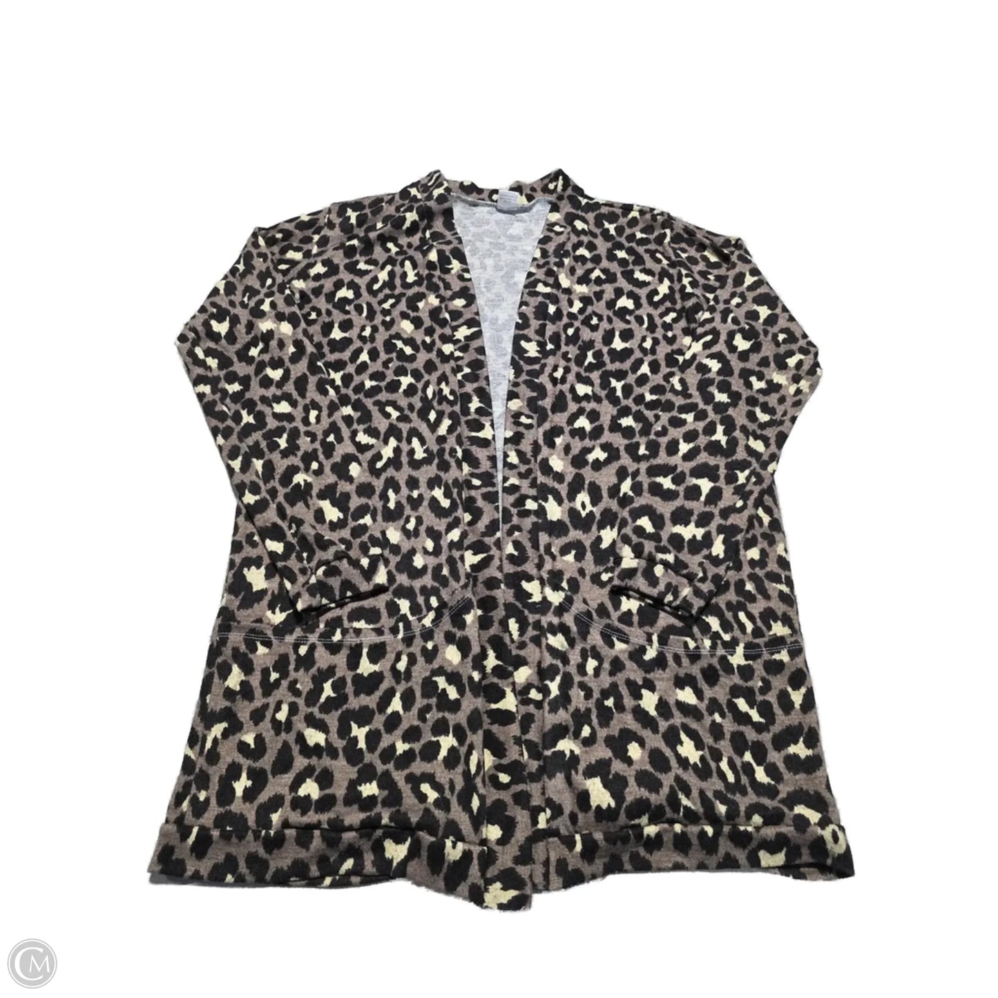 Cardigan By Cme In Animal Print, Size: M