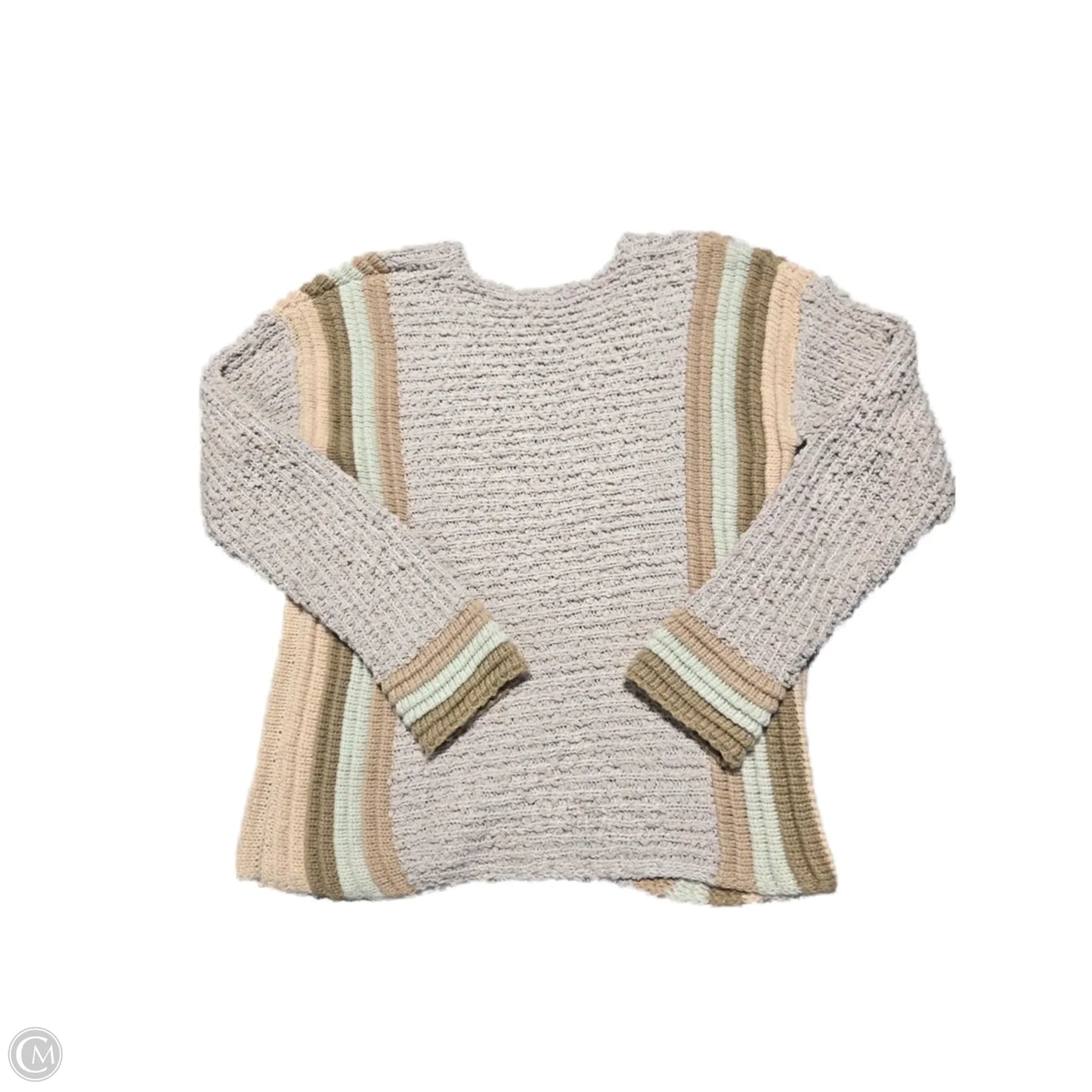 Sweater By Mystree In Grey & Tan, Size: M