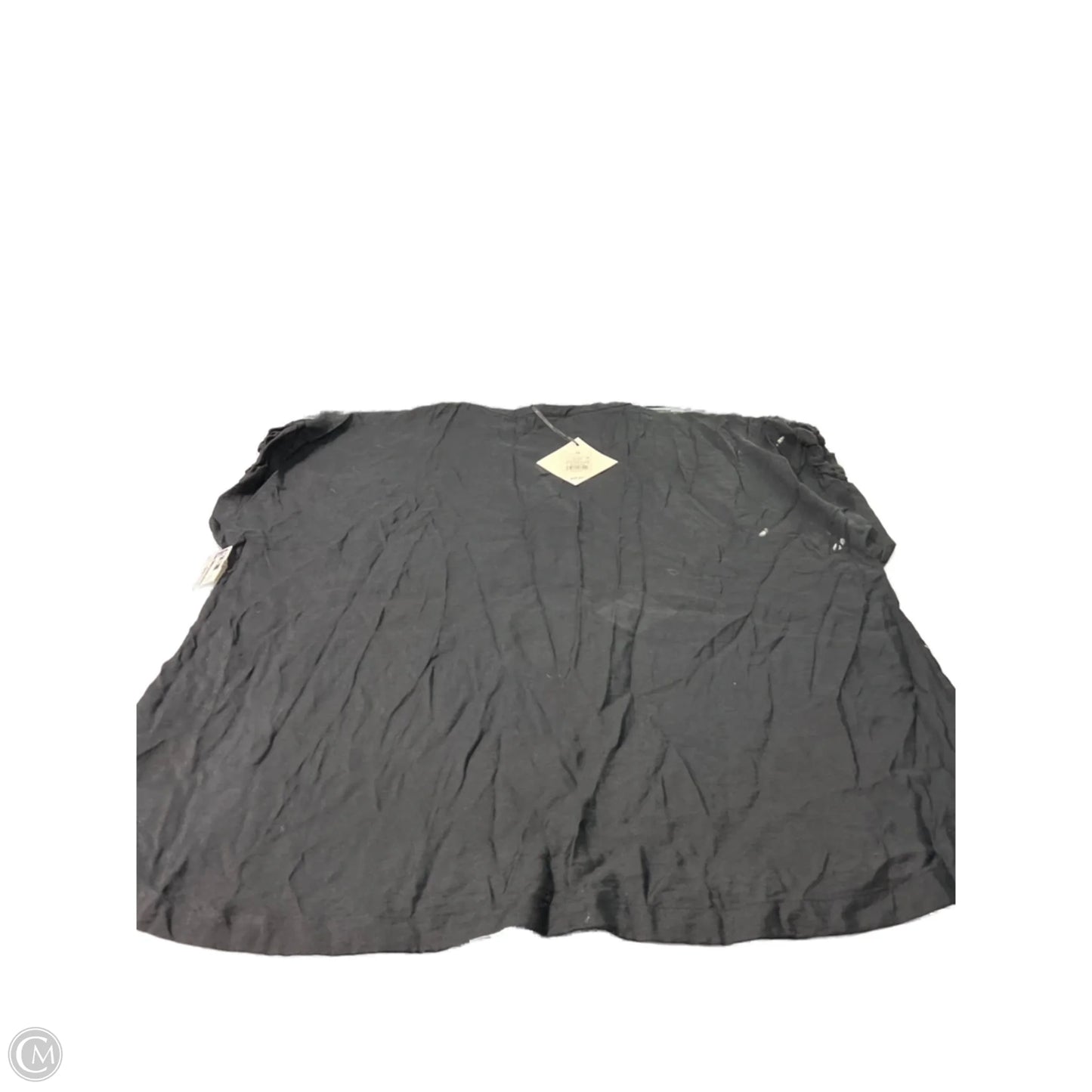 Top Short Sleeve By Ava & Viv In Black, Size: 2x
