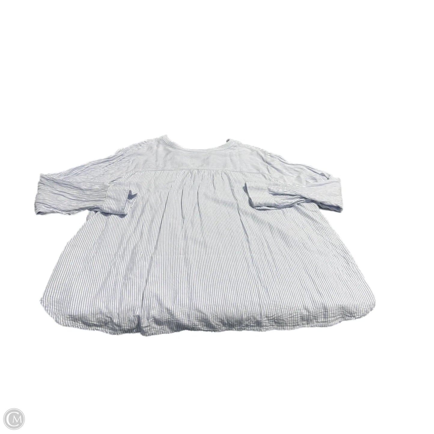 Top Long Sleeve By Workshop In Striped Pattern, Size: 3x