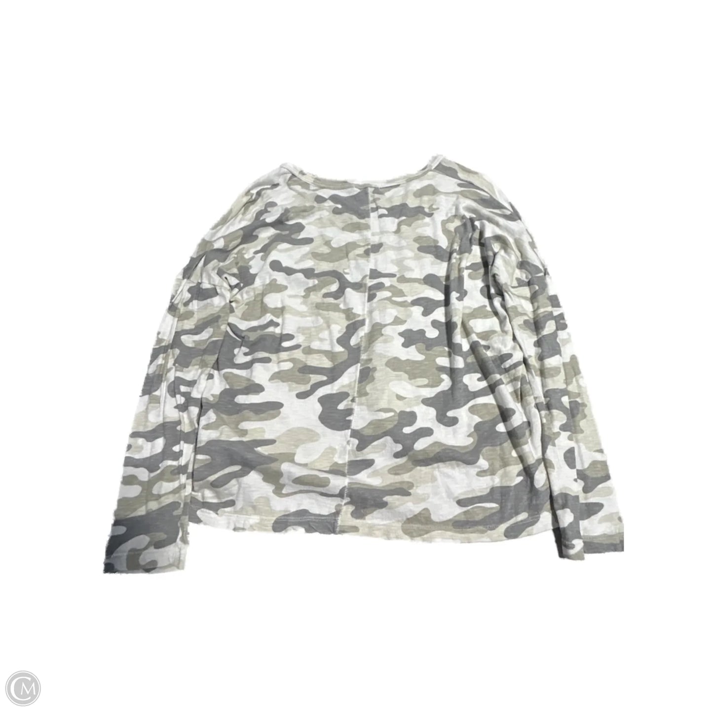 Top Long Sleeve Basic By Sundry In Camouflage Print, Size: Xs