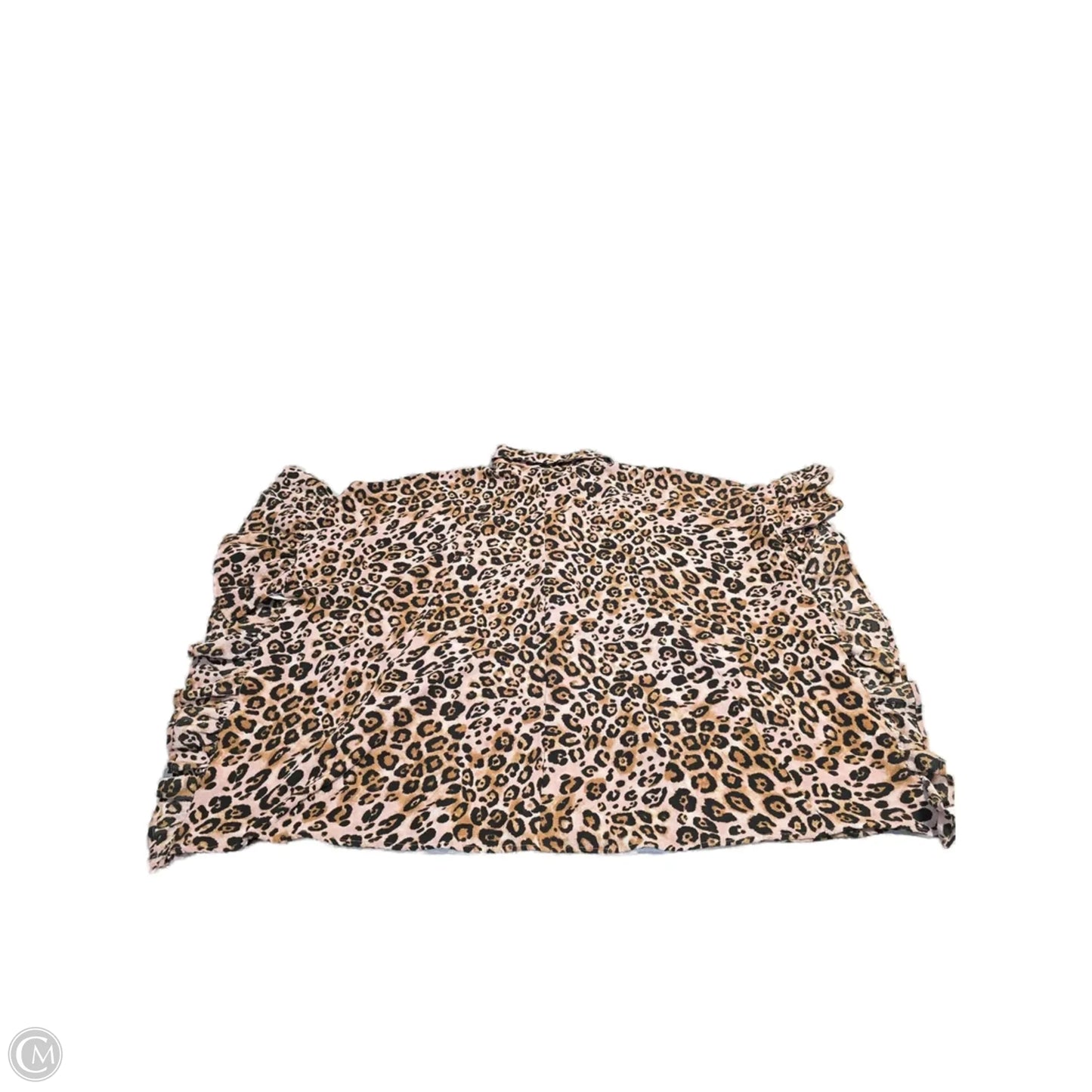 Top Short Sleeve By Ivy Jane In Animal Print, Size: S