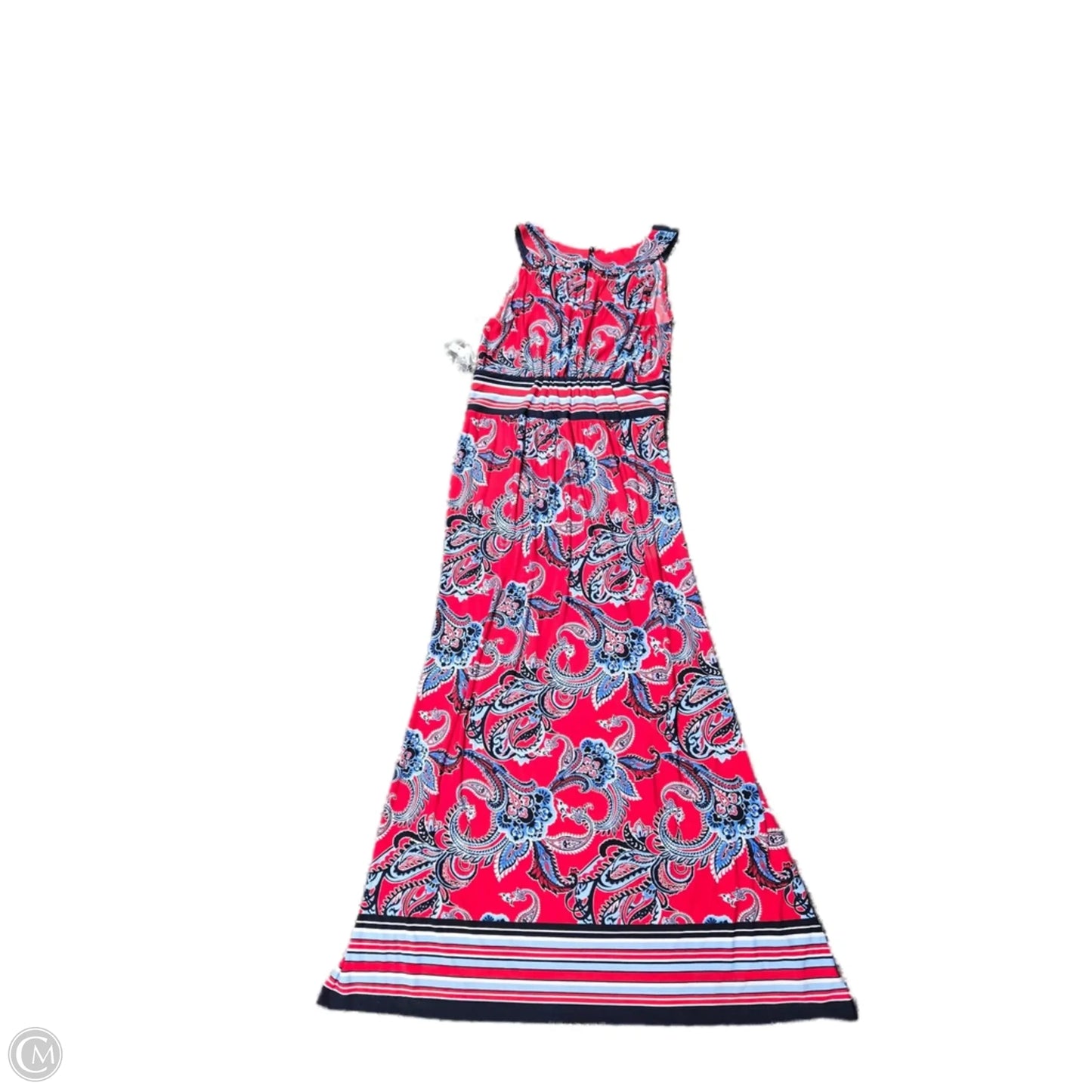 Dress Casual Maxi By Roz And Ali In Blue & Red & White, Size: Xl
