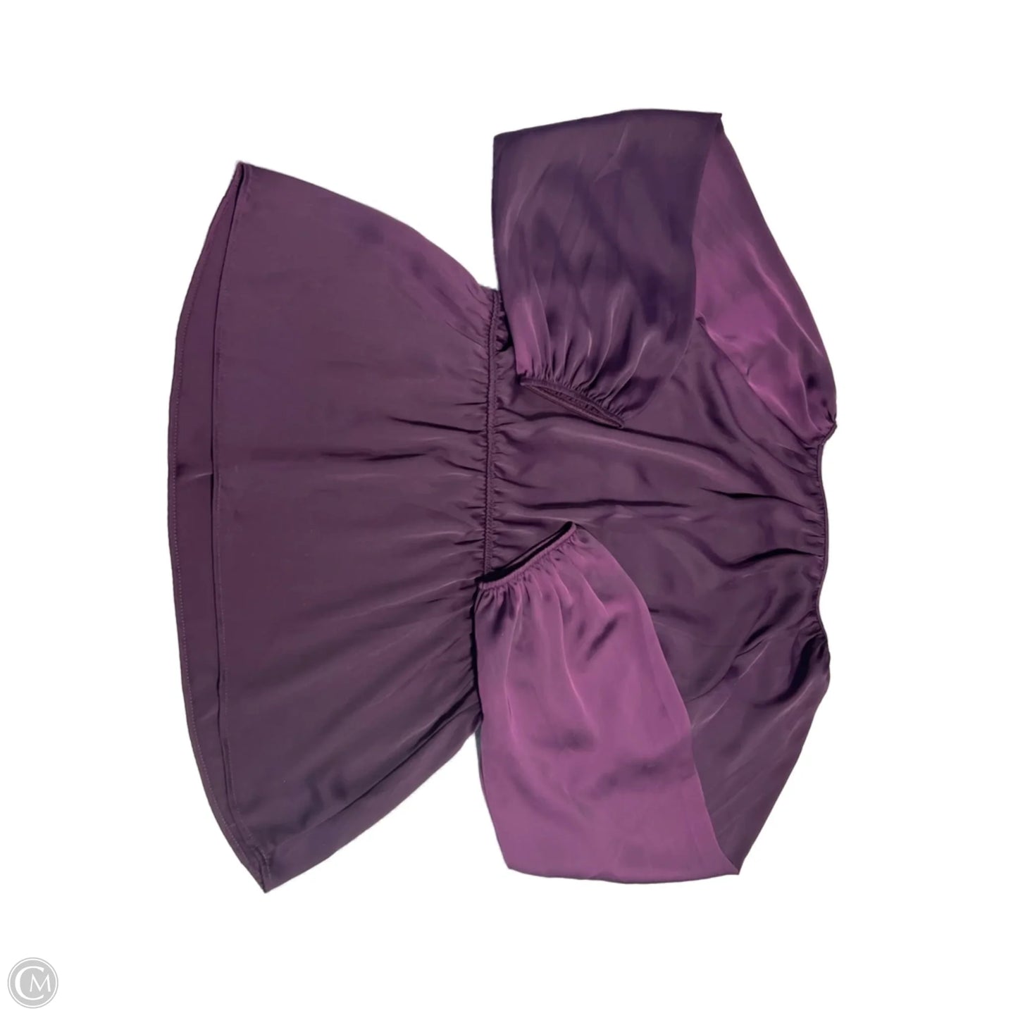 Blouse Long Sleeve By Banana Republic In Purple, Size: M