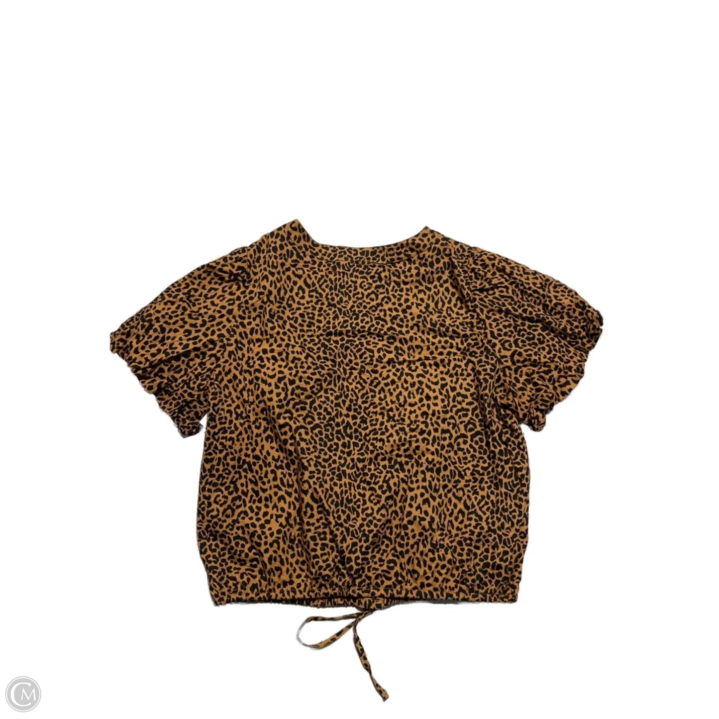 Top Short Sleeve By J. Crew In Animal Print, Size: S