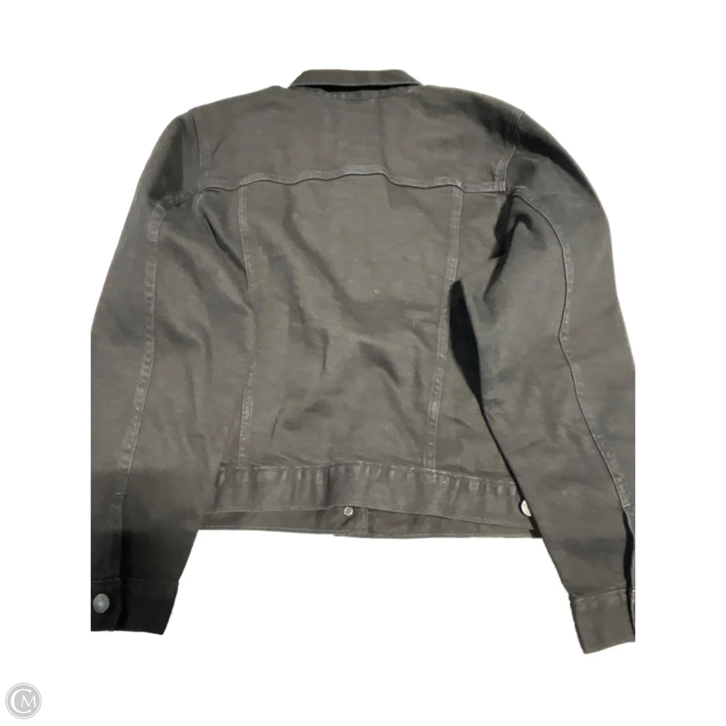 Jacket Denim By Gap In Black Denim, Size: Xl