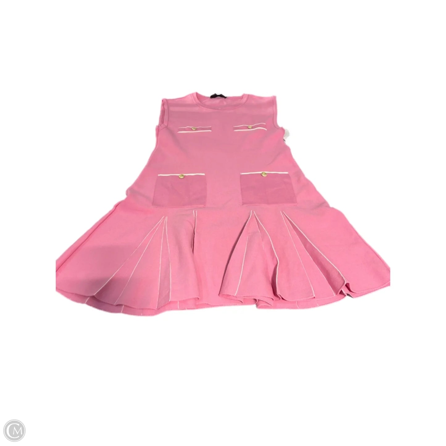 Dress Casual Short By Zara In Pink, Size: S