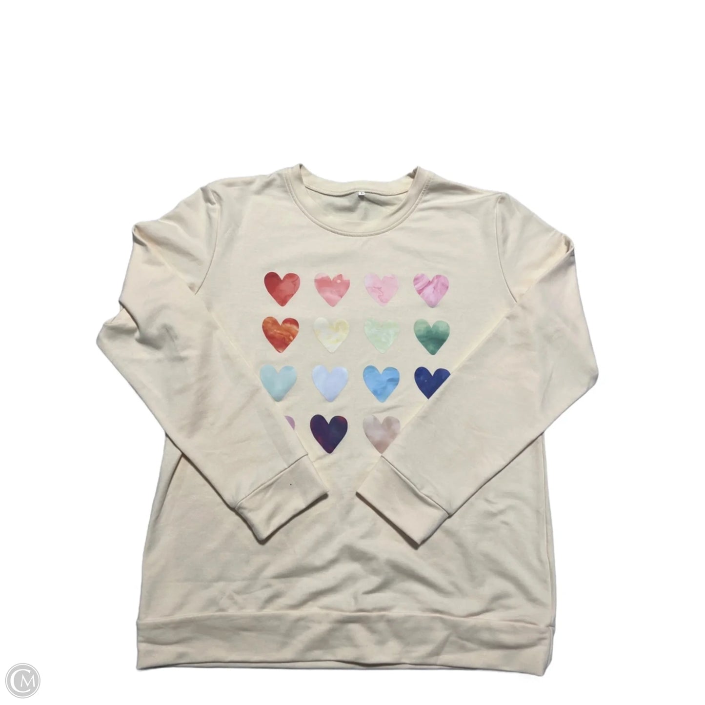 Top Long Sleeve By Cmf In Yellow, Size: L