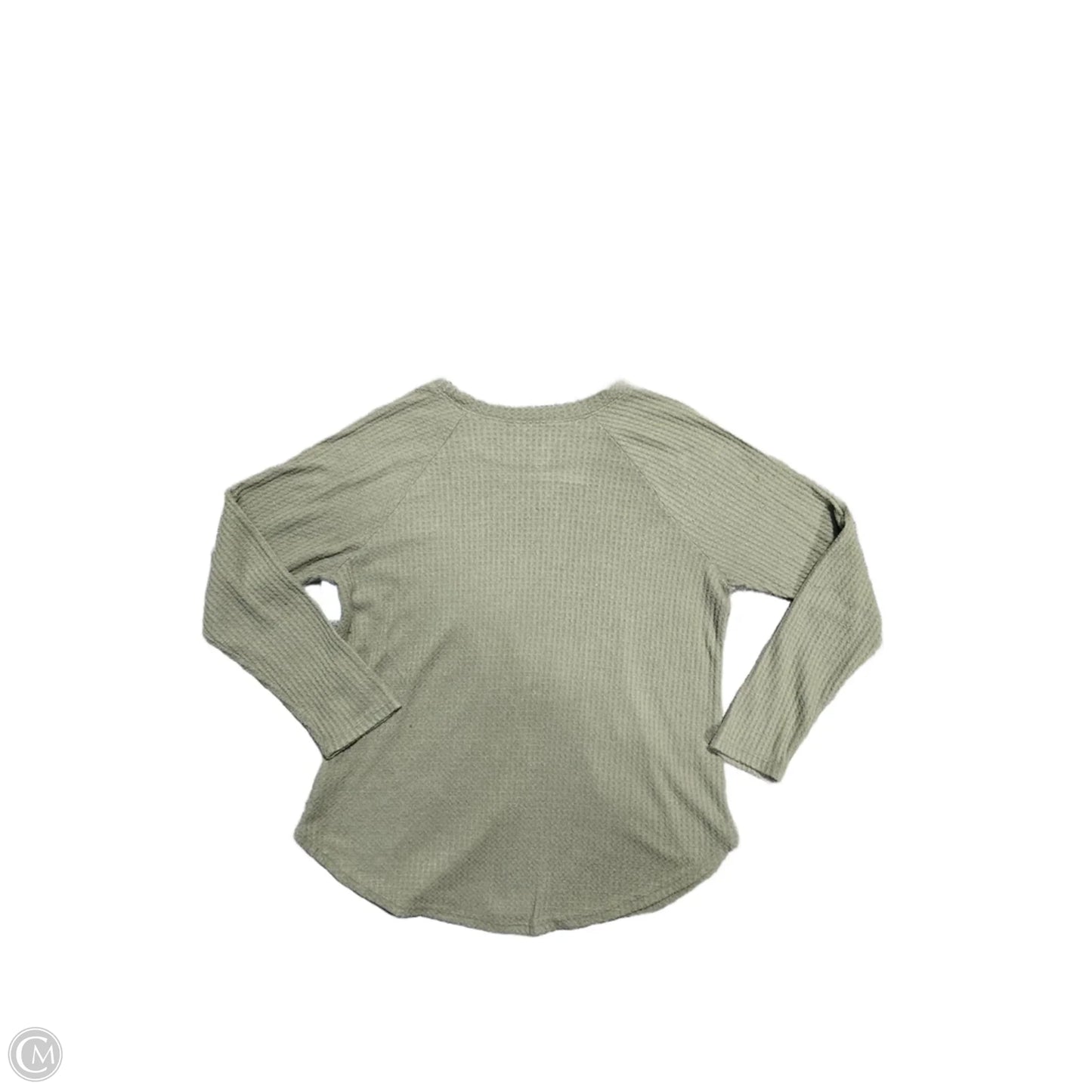 Top Long Sleeve Basic By American Eagle In Green, Size: L