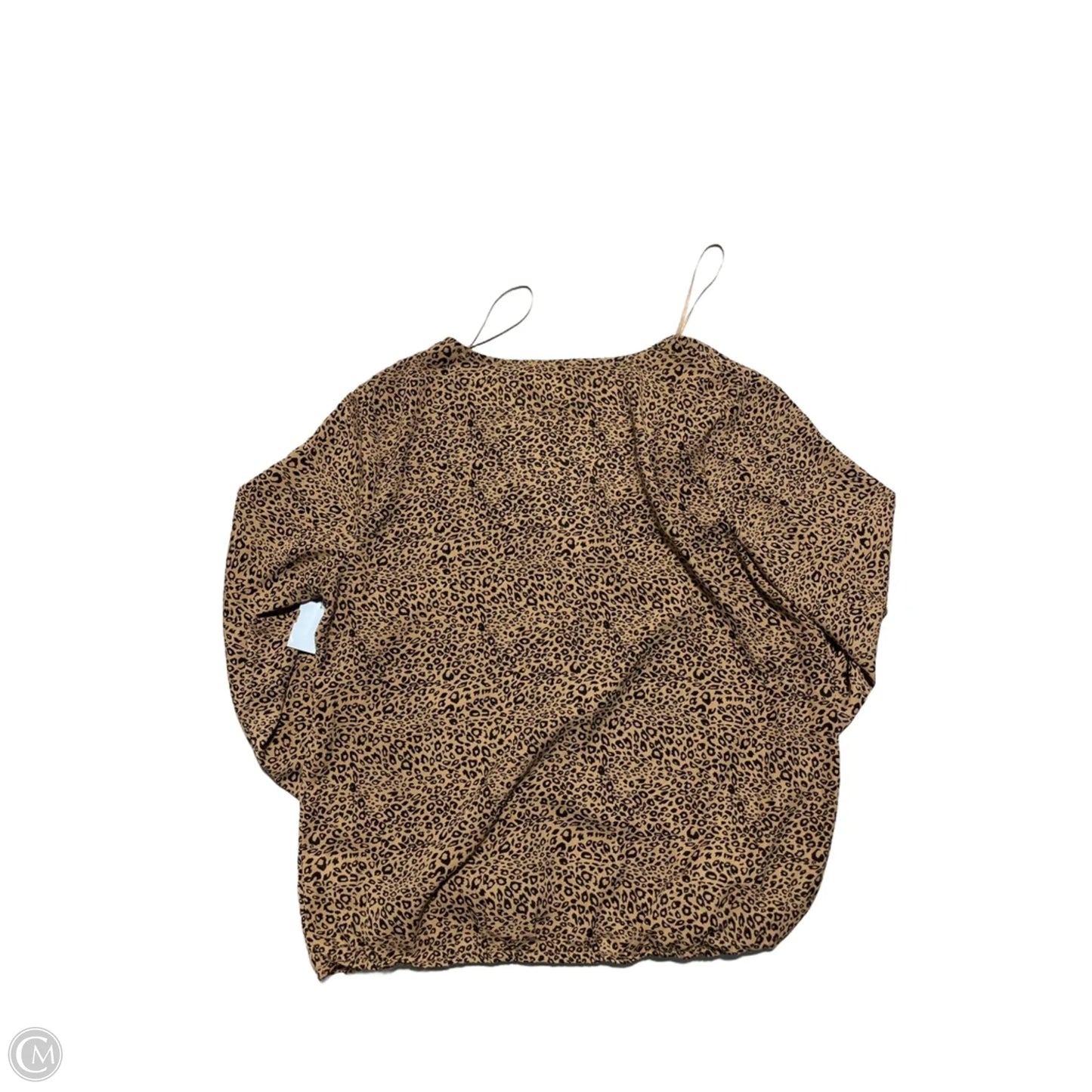 Top Long Sleeve By Cme In Animal Print, Size: M