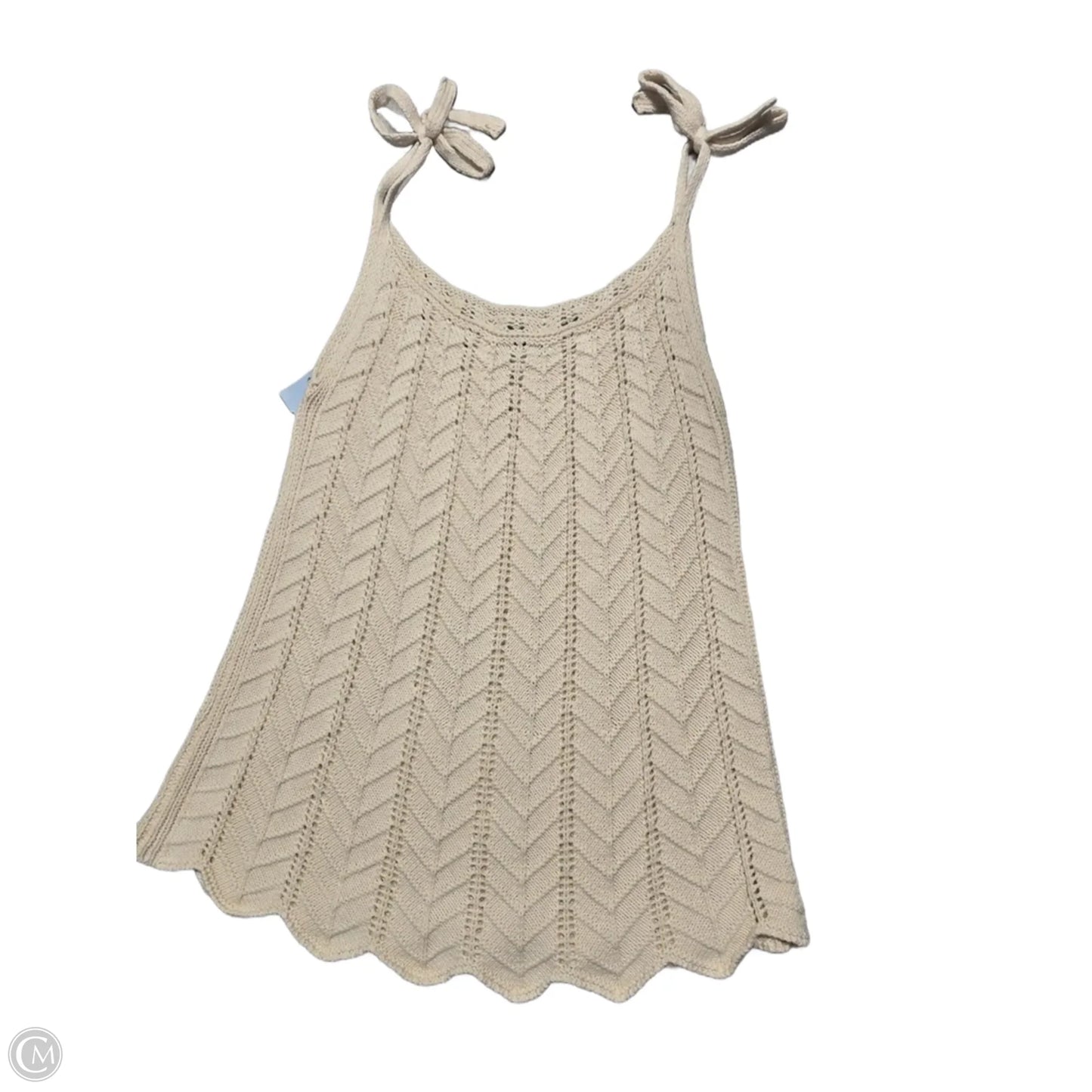 Top Sleeveless By Another Love In Cream, Size: M