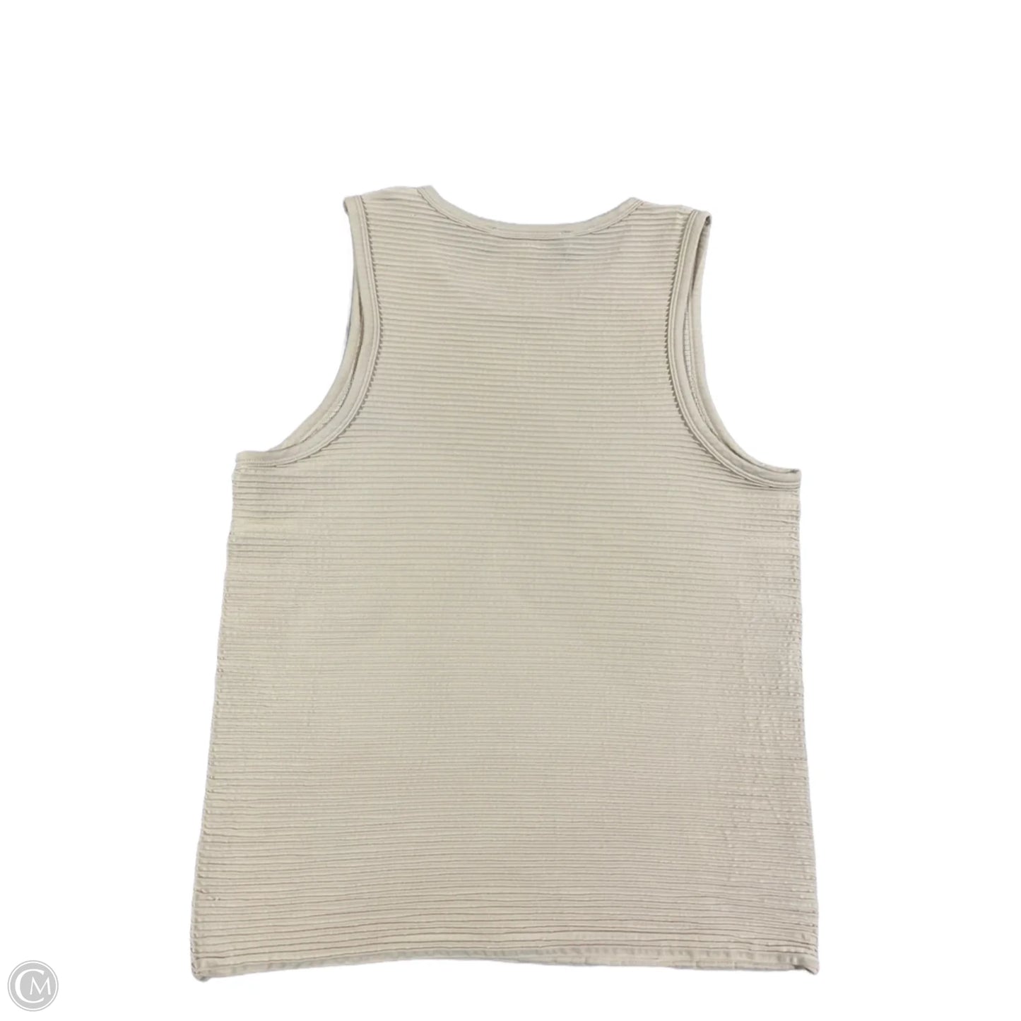 Top Sleeveless By Dkny In Cream, Size: L
