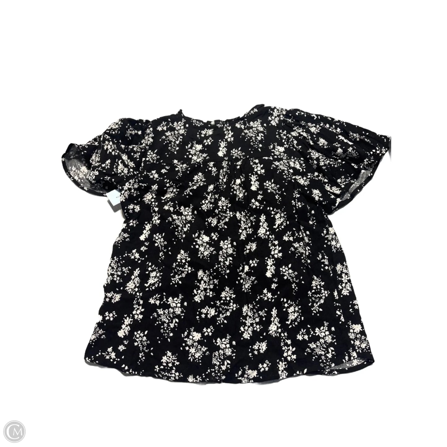 Top Short Sleeve By Maurices In Black & White, Size: Xs