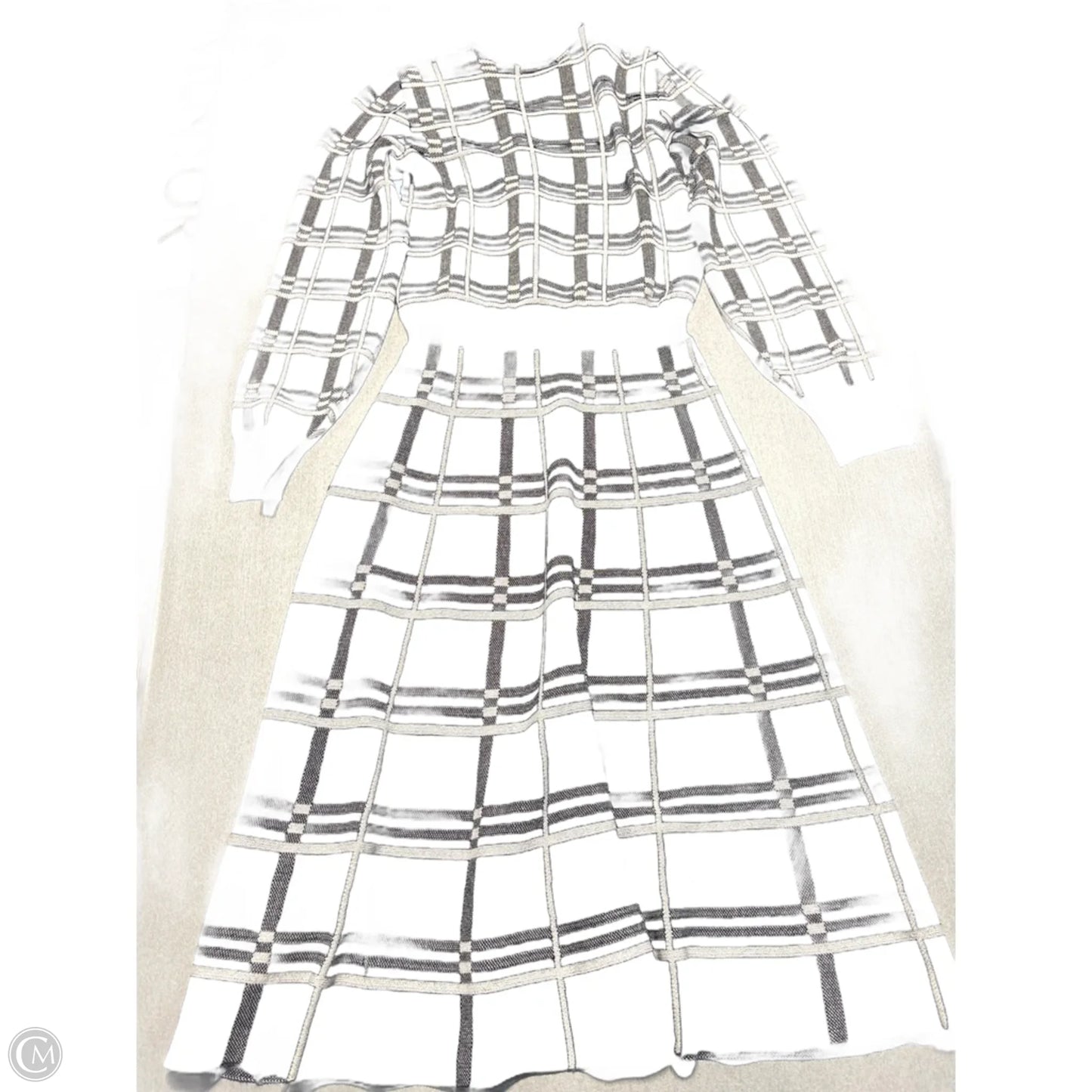 Dress Casual Short By Signature By Robbie Bee In Black & White, Size: M