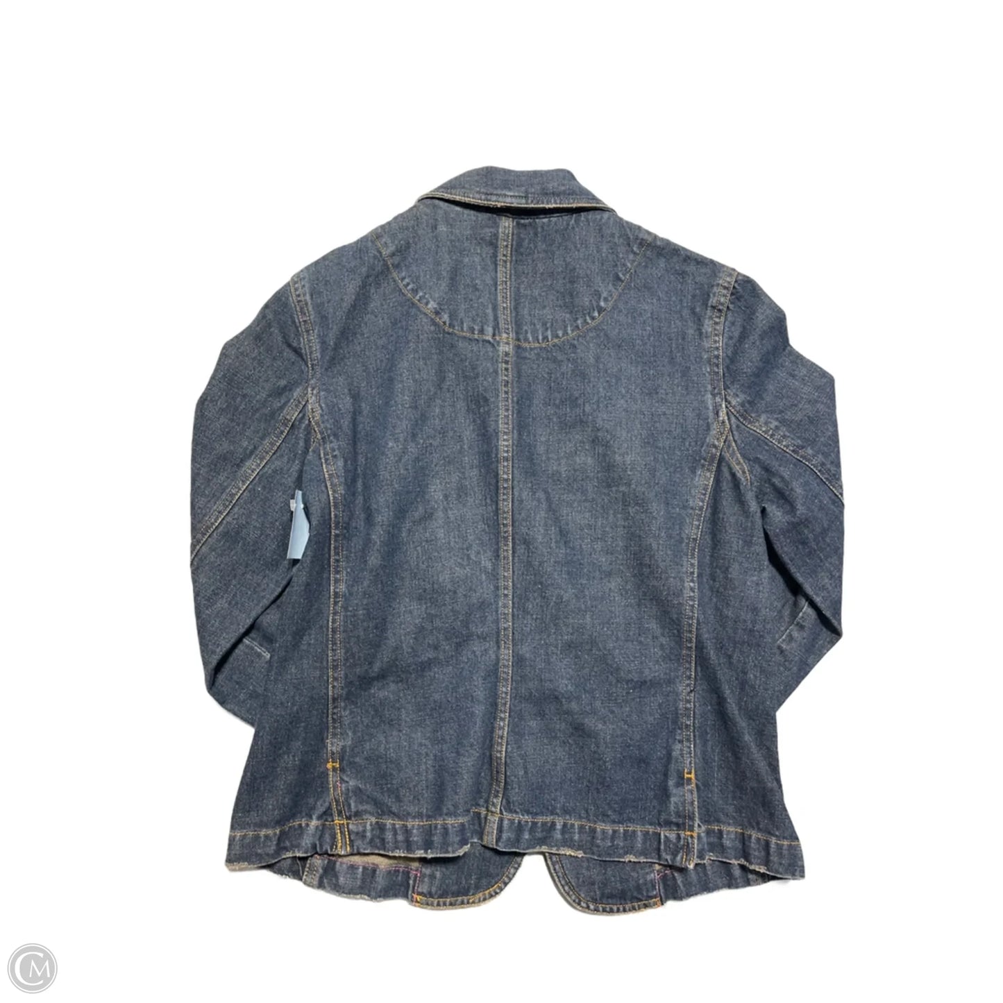 Blazer By Isaac Mizrahi Target In Blue Denim, Size: L