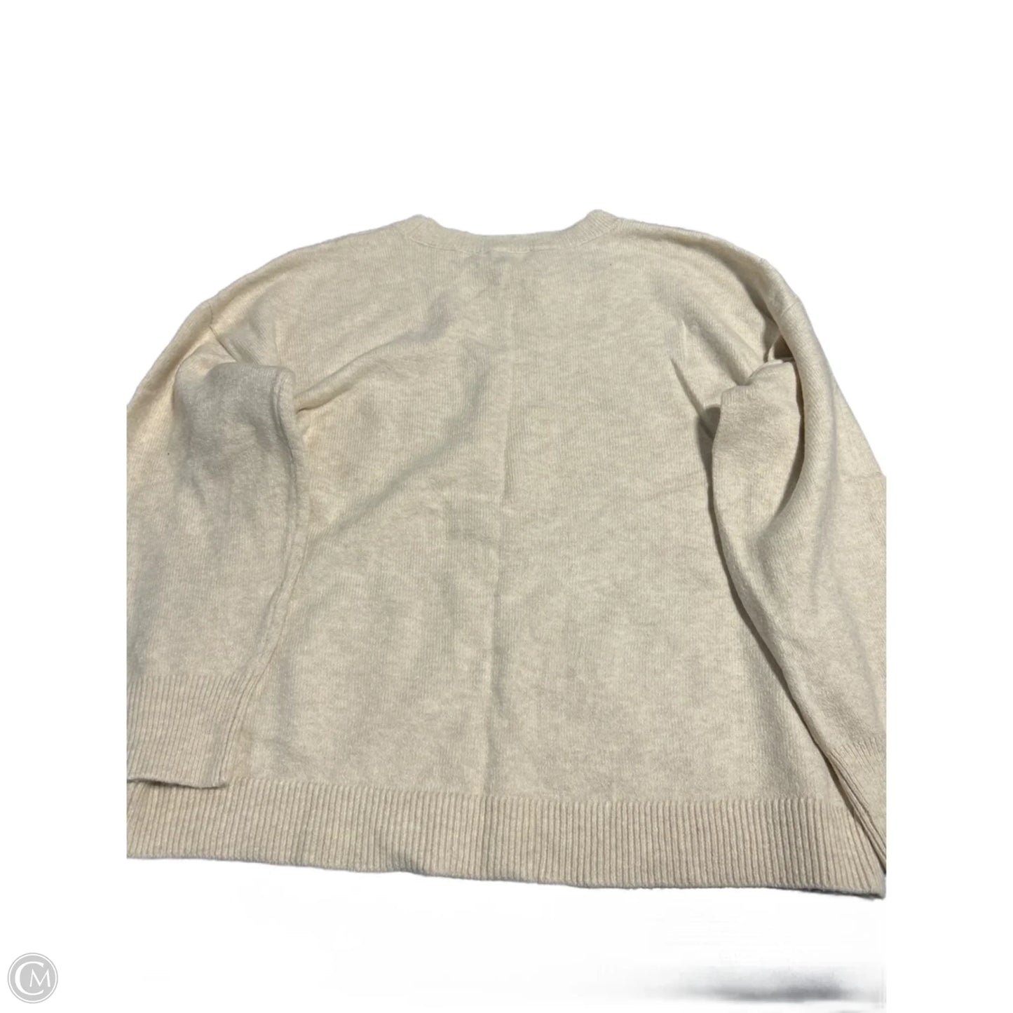 Sweater By Loft In Cream, Size: L