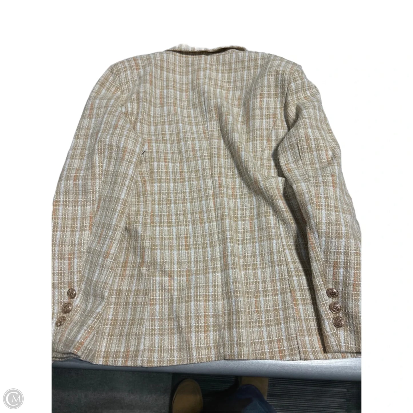 Blazer By Cme In Cream & Orange, Size: L
