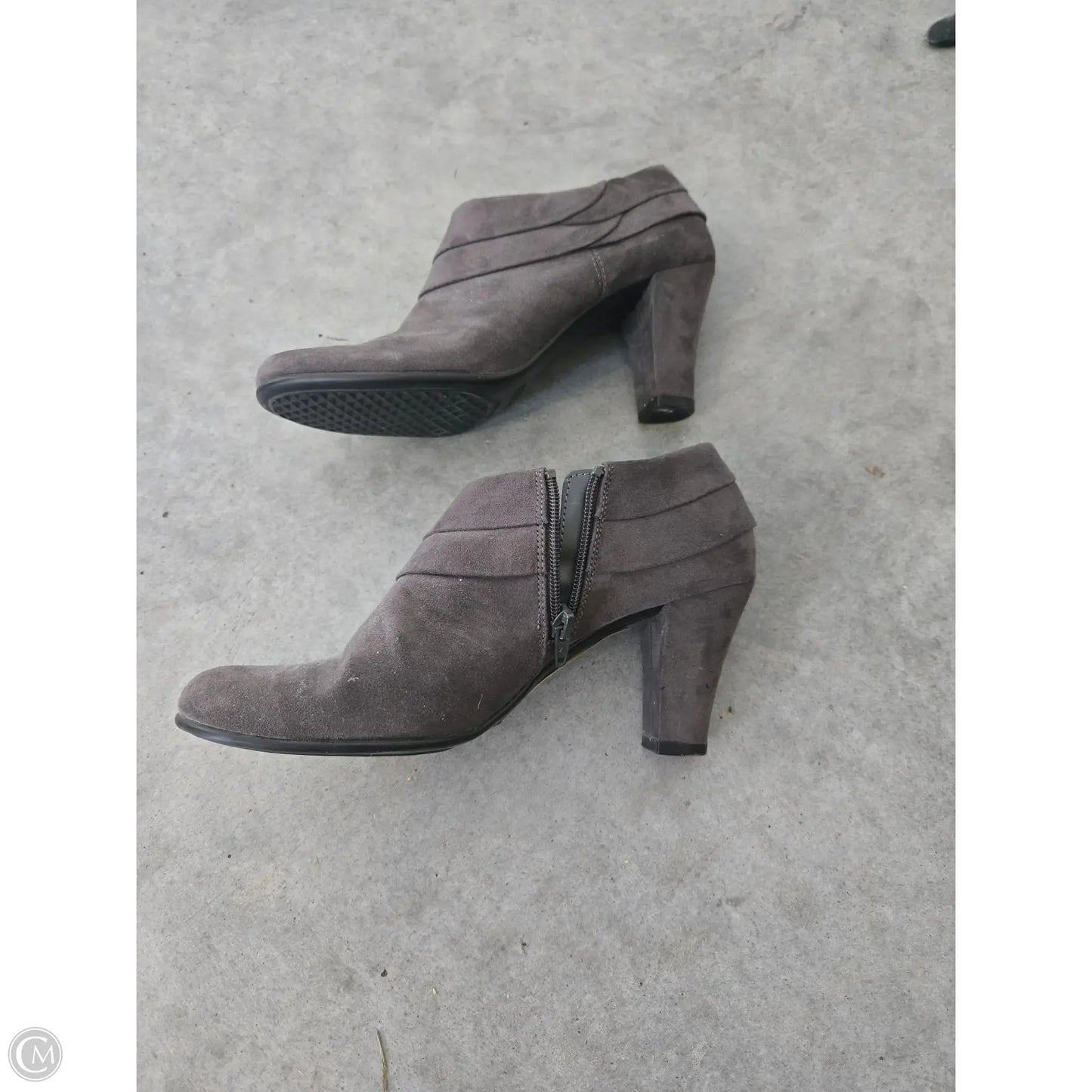 Shoes Heels Block By Aerosoles In Grey, Size: 9