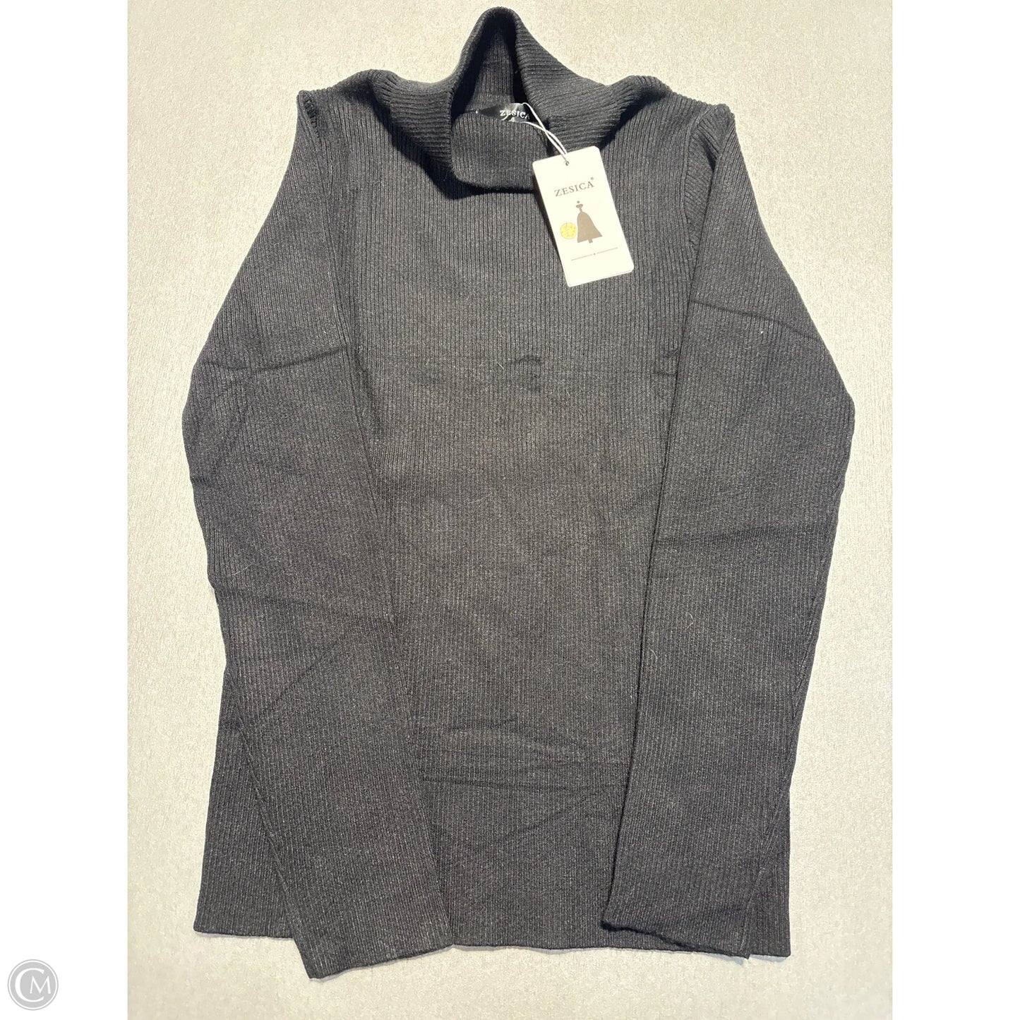 Top Long Sleeve By Zesica In Black, Size: L