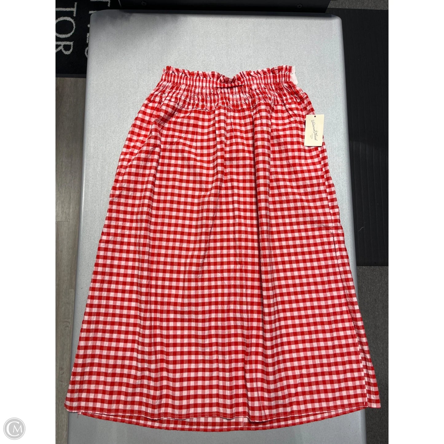 Skirt Maxi By Universal Thread In Checkered Pattern, Size: M