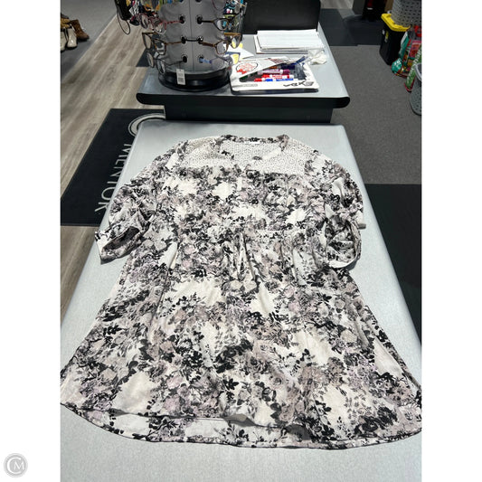 Dress Casual Short By Dr2 In Floral Print, Size: 2x
