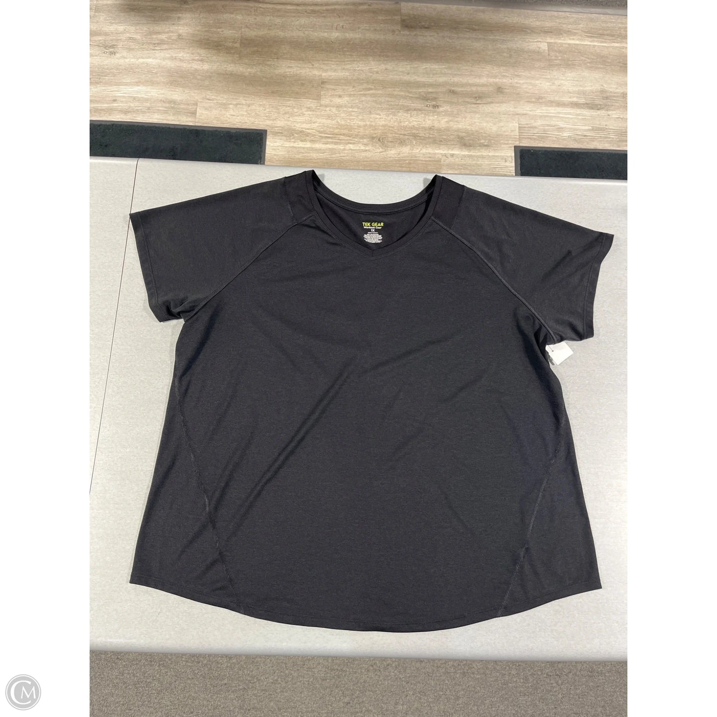 Top Short Sleeve By Tek Gear In Black, Size: 1x