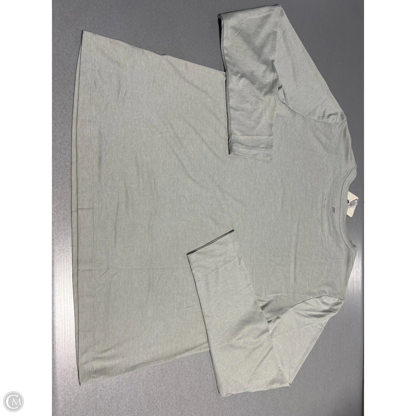 Top Long Sleeve By Fabletics In Grey, Size: Xl