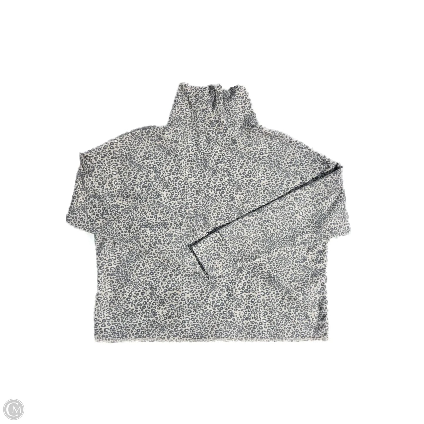 Top Long Sleeve By American Eagle In Animal Print, Size: M