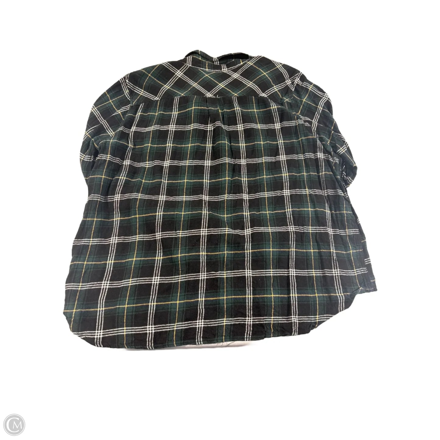 Top Long Sleeve By Well Worn In Plaid Pattern, Size: Xxl