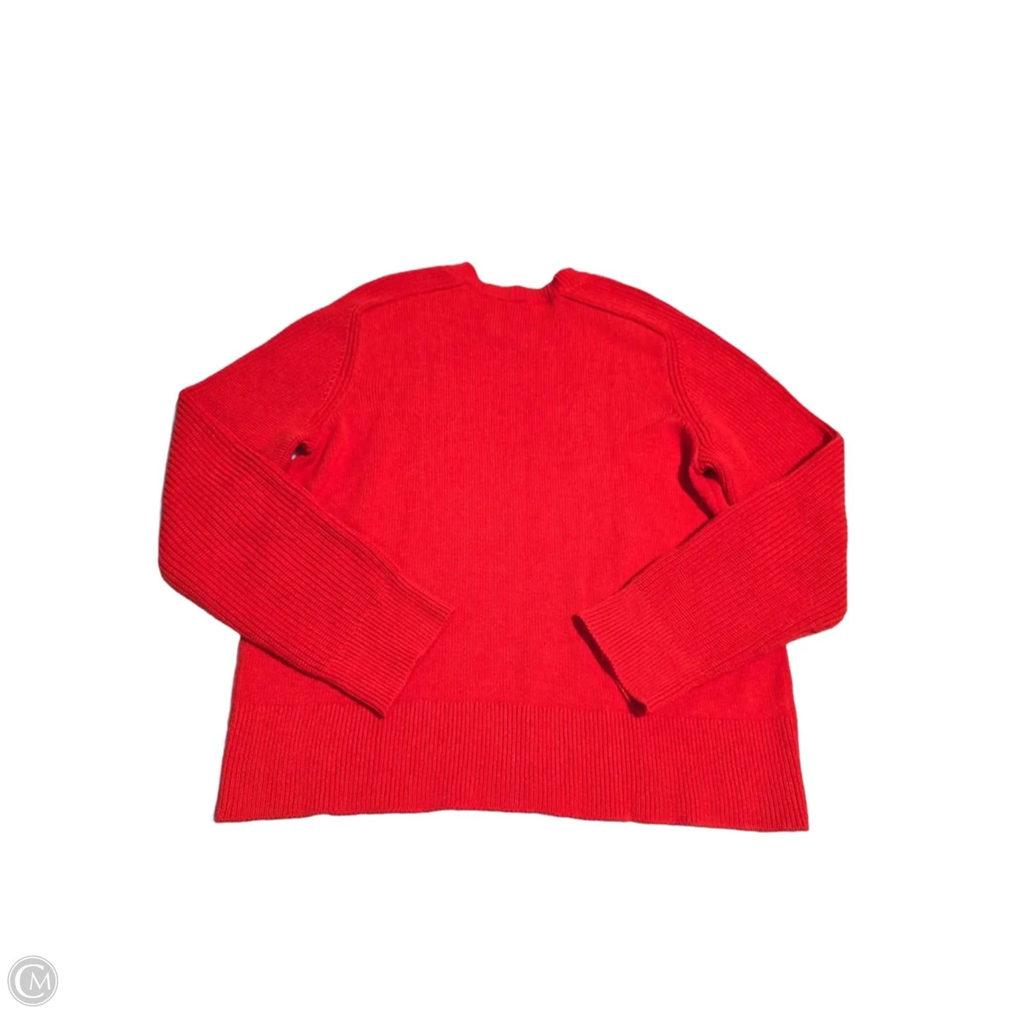 Sweater By Ann Taylor In Red, Size: L