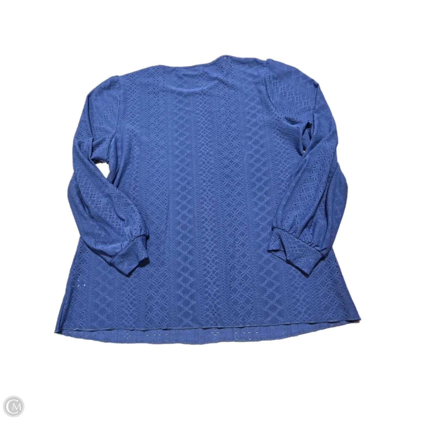 Top Long Sleeve By Zesica In Blue, Size: Xl